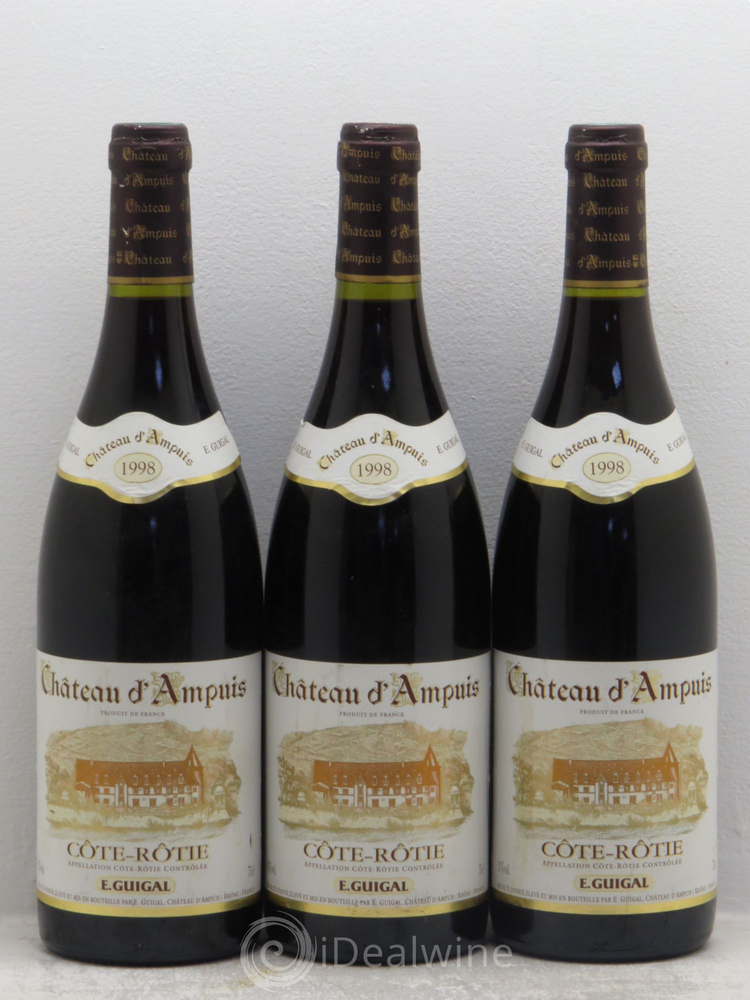 Côte-Rôtie Château d'Ampuis Guigal 1998 - Lot de 3 bouteilles - 0