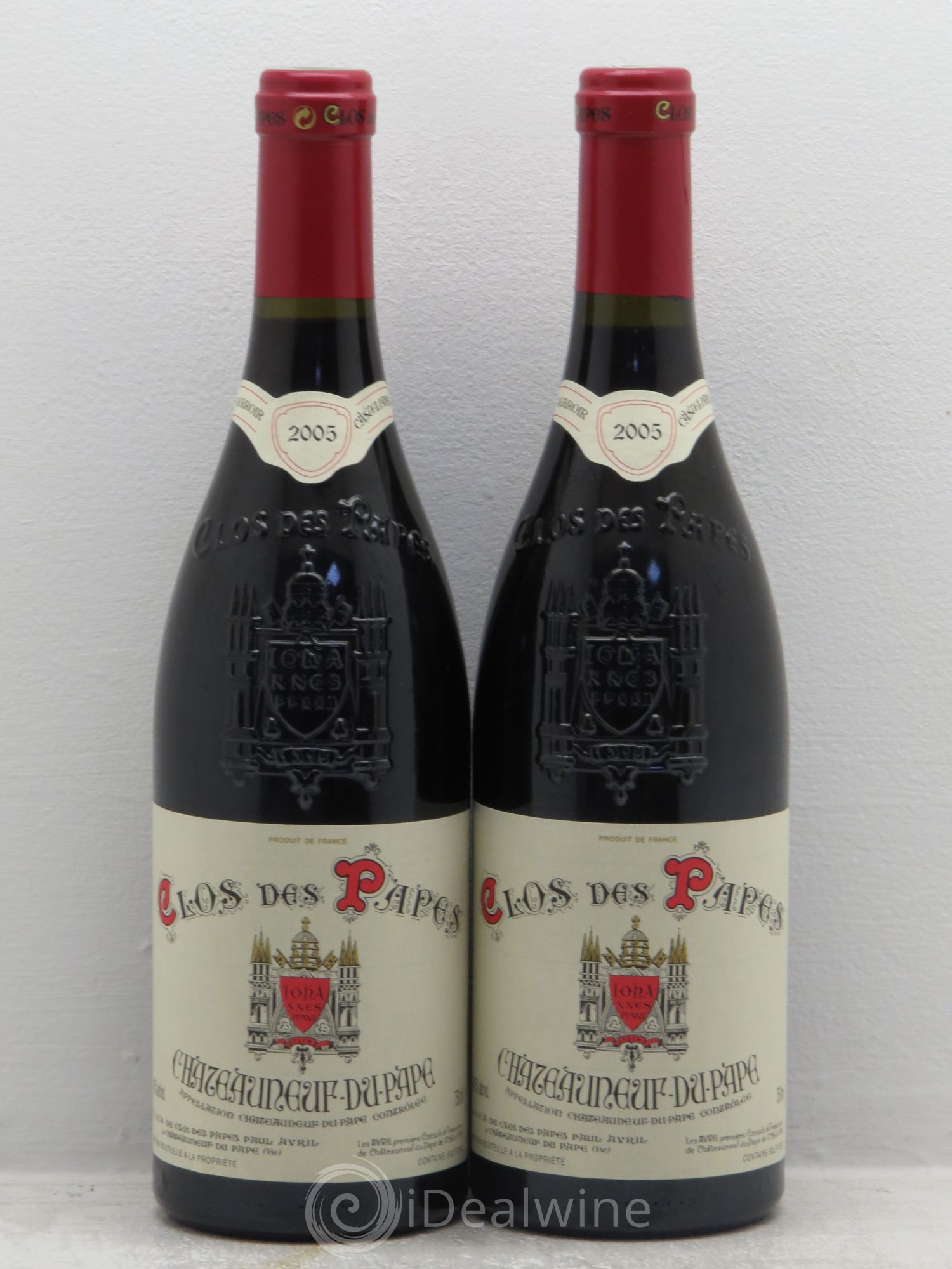 Châteauneuf-du-Pape Clos des Papes - Paul Avril 2005 - Lot de 2 bouteilles - 0