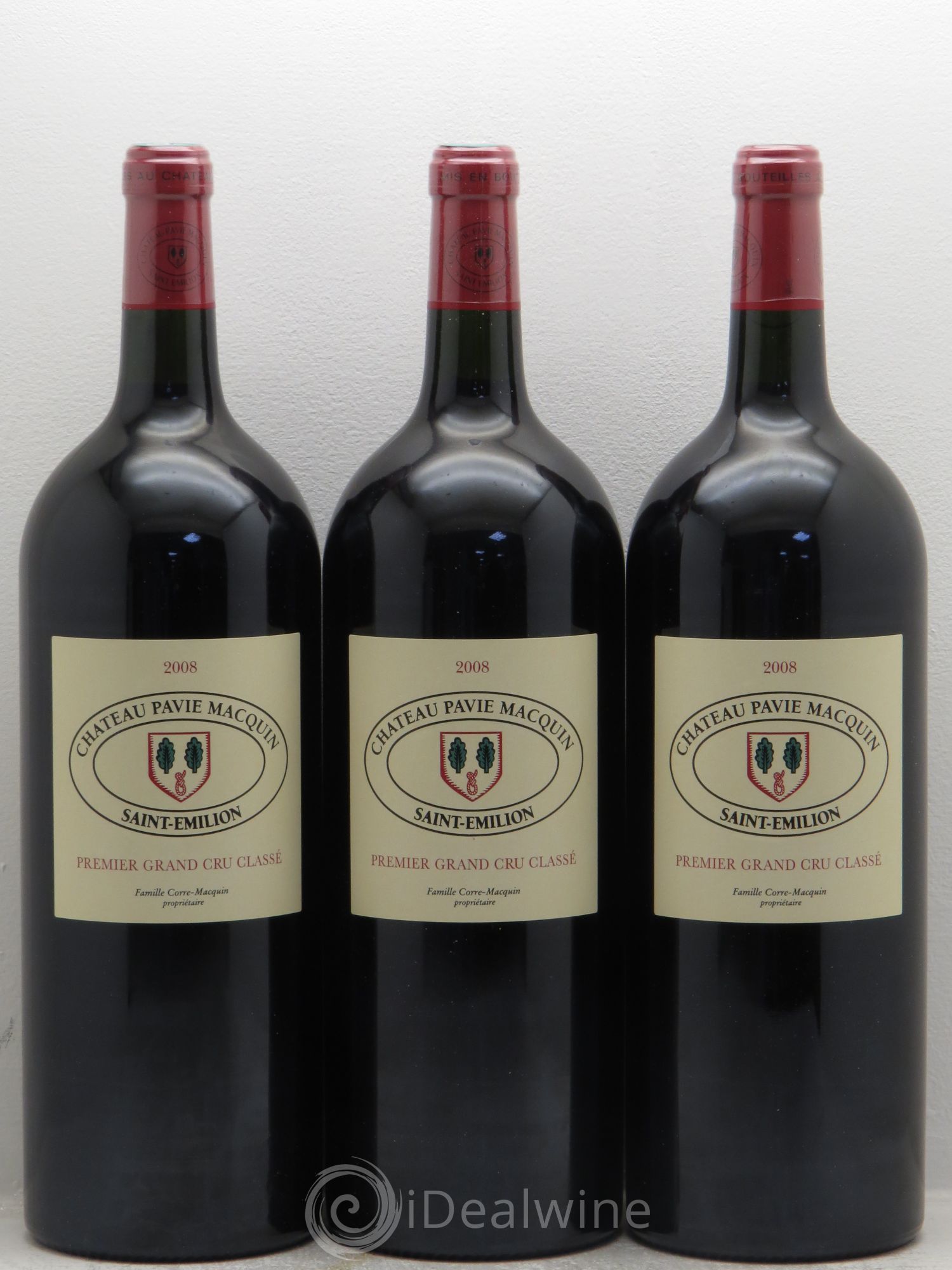 Château Pavie Macquin 1er Grand Cru Classé B 2008 - Lot de 3 magnums - 0