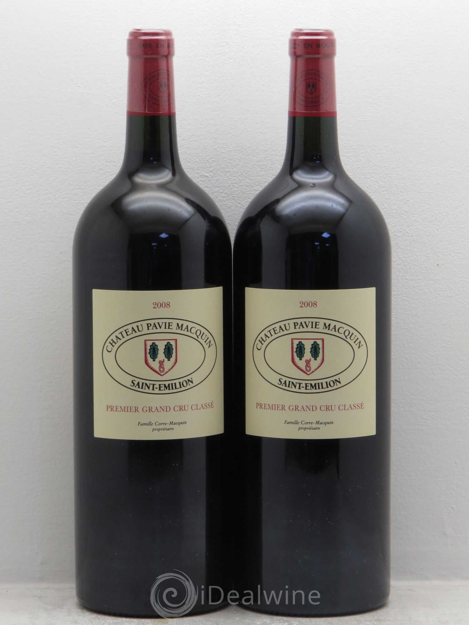 Château Pavie Macquin 1er Grand Cru Classé B 2008 - Lot de 2 magnums - 0