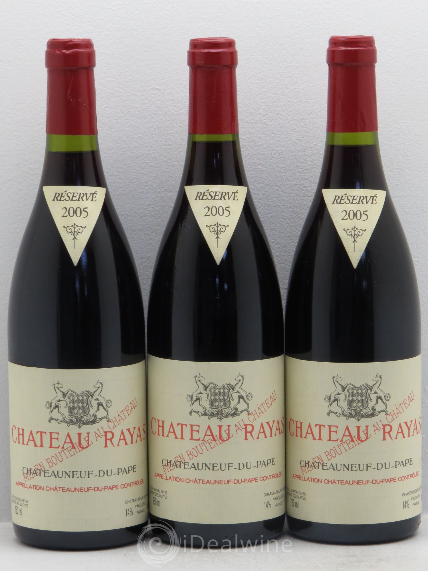 Châteauneuf-du-Pape Château Rayas Emmanuel Reynaud 2005 - Lot de 3 bouteilles - 0