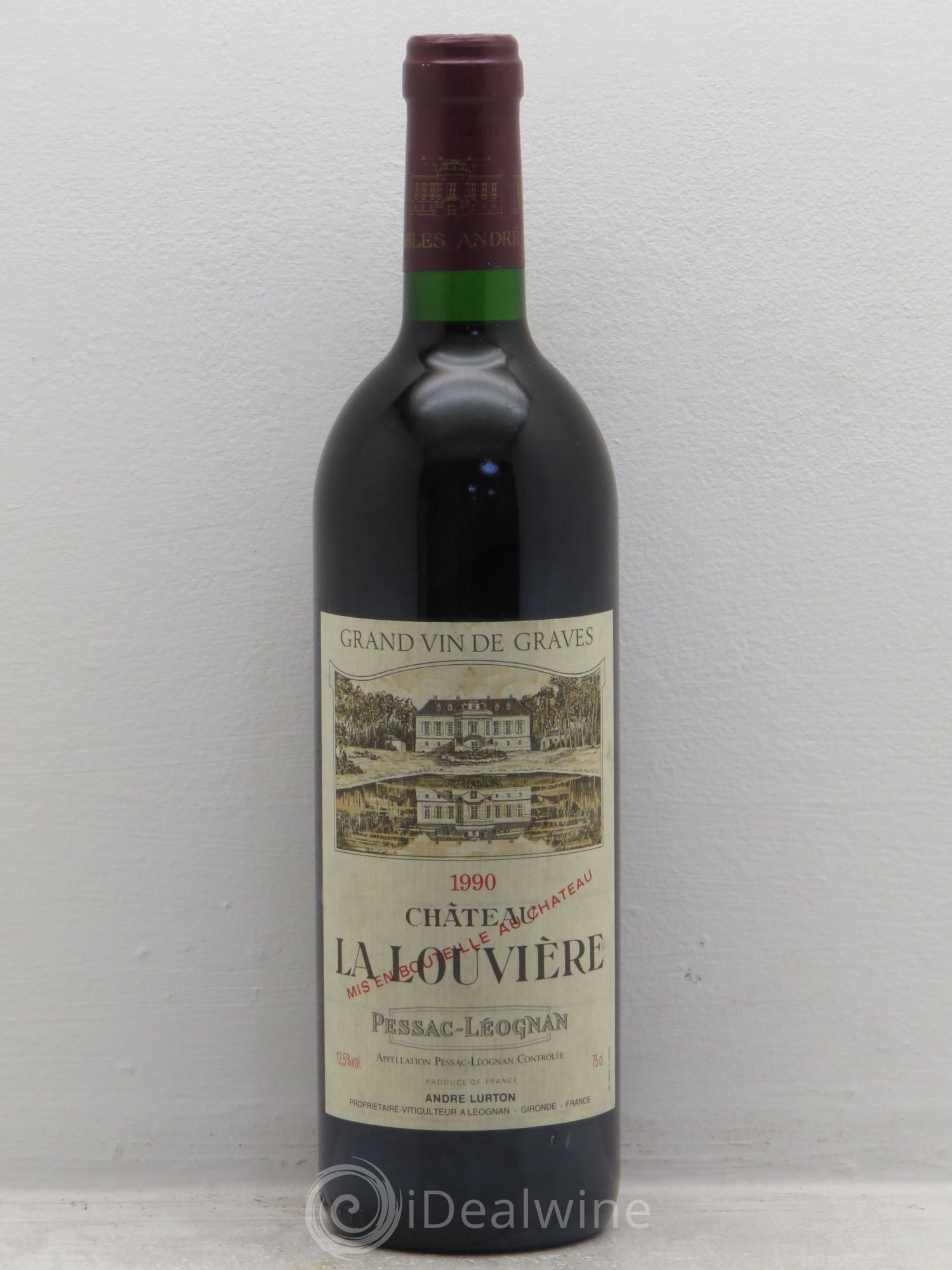 Château la Louvière 1990 - Lot de 1 bouteille - 0