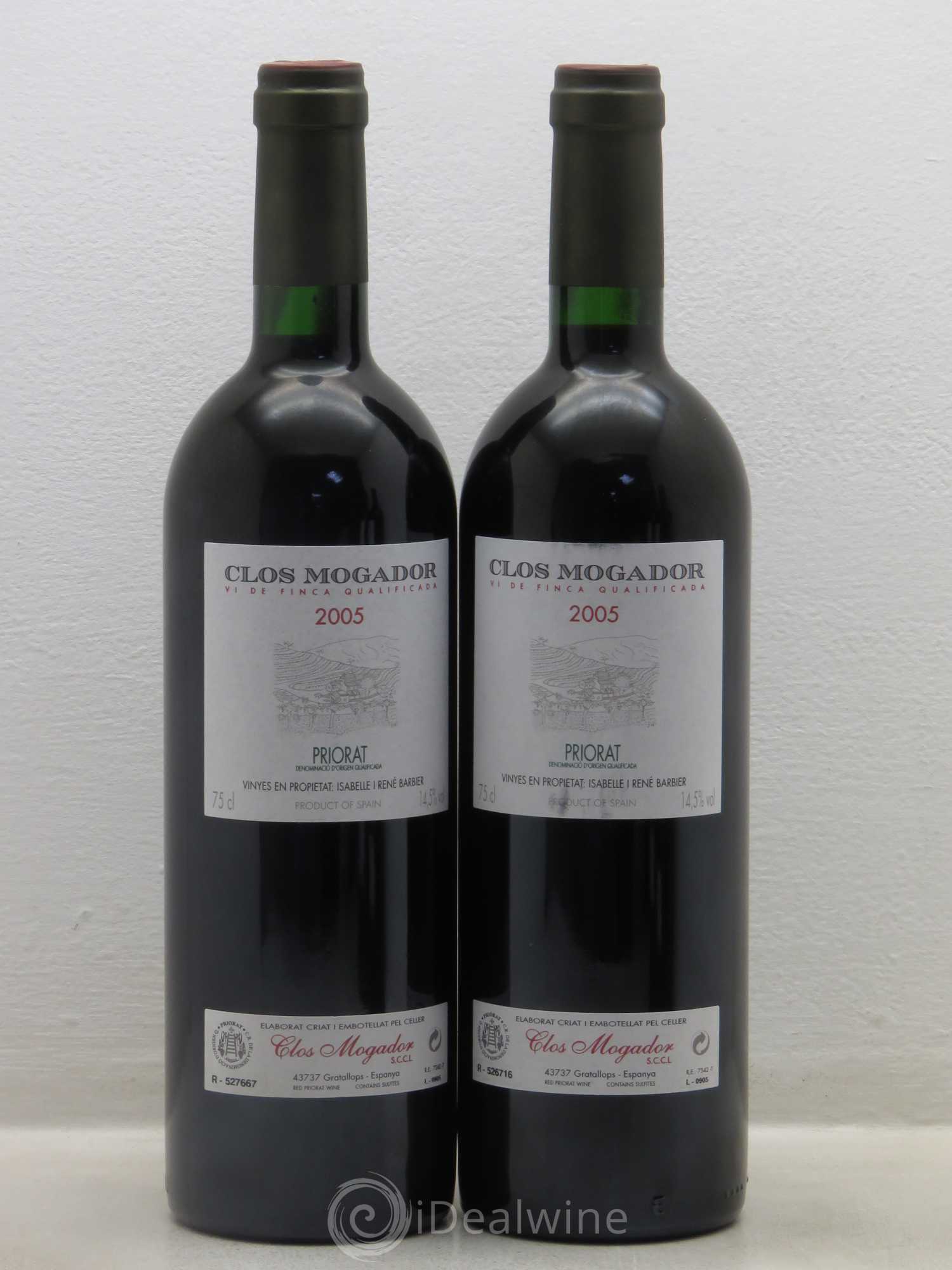 Priorat Clos Mogador DOCA René Barbier 2005 - Posten von 4 Flaschen - 2