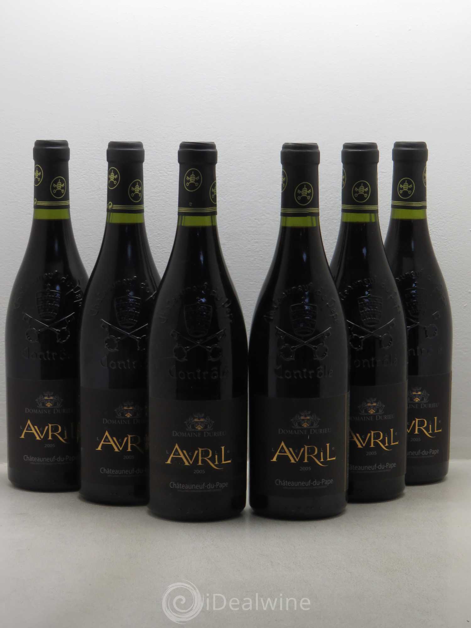 Châteauneuf-du-Pape Lucille Avril Durieu 2005 - Lot de 6 bouteilles - 0