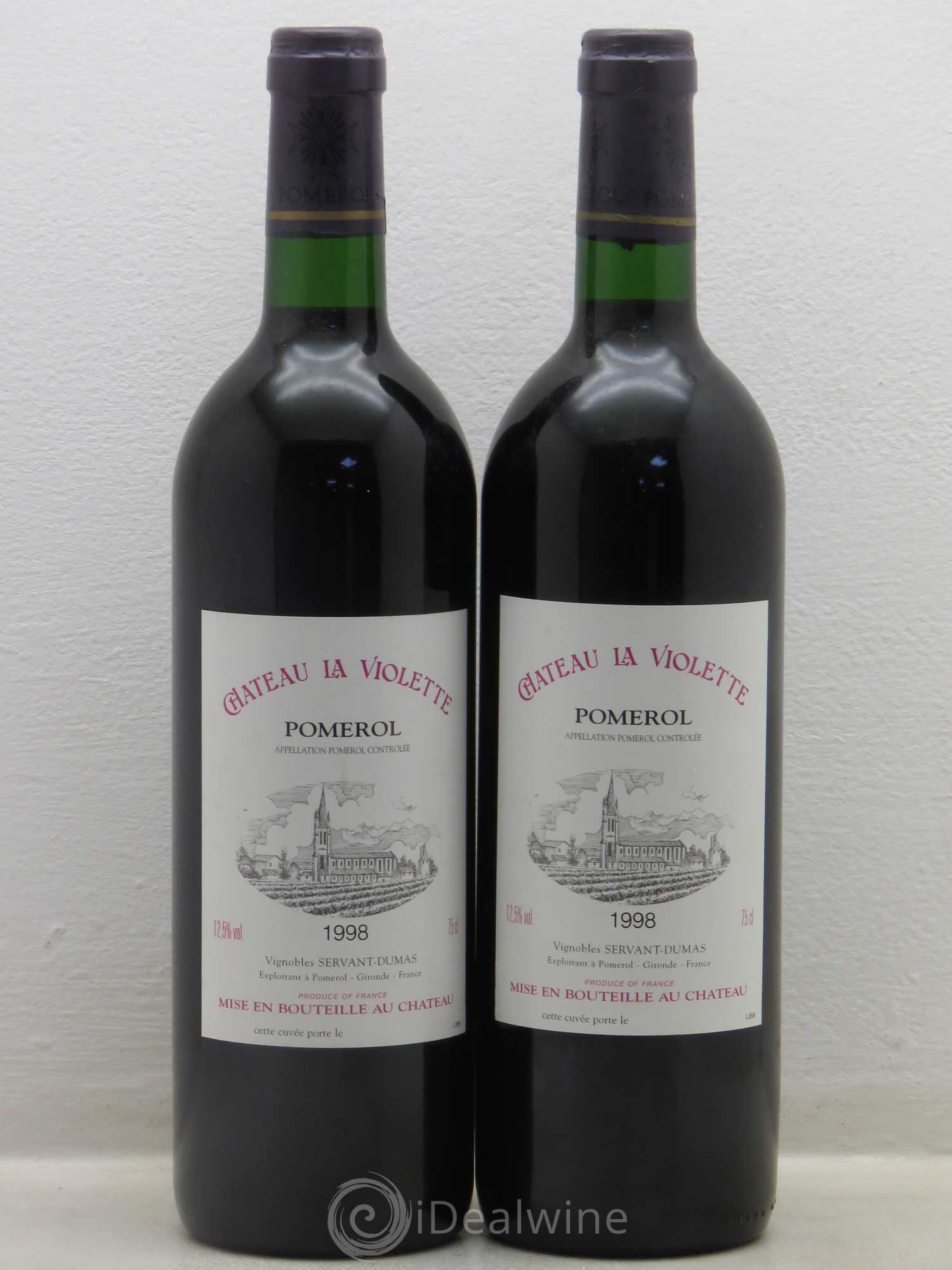 Château la Violette 1998 - Lot de 2 bouteilles - 0
