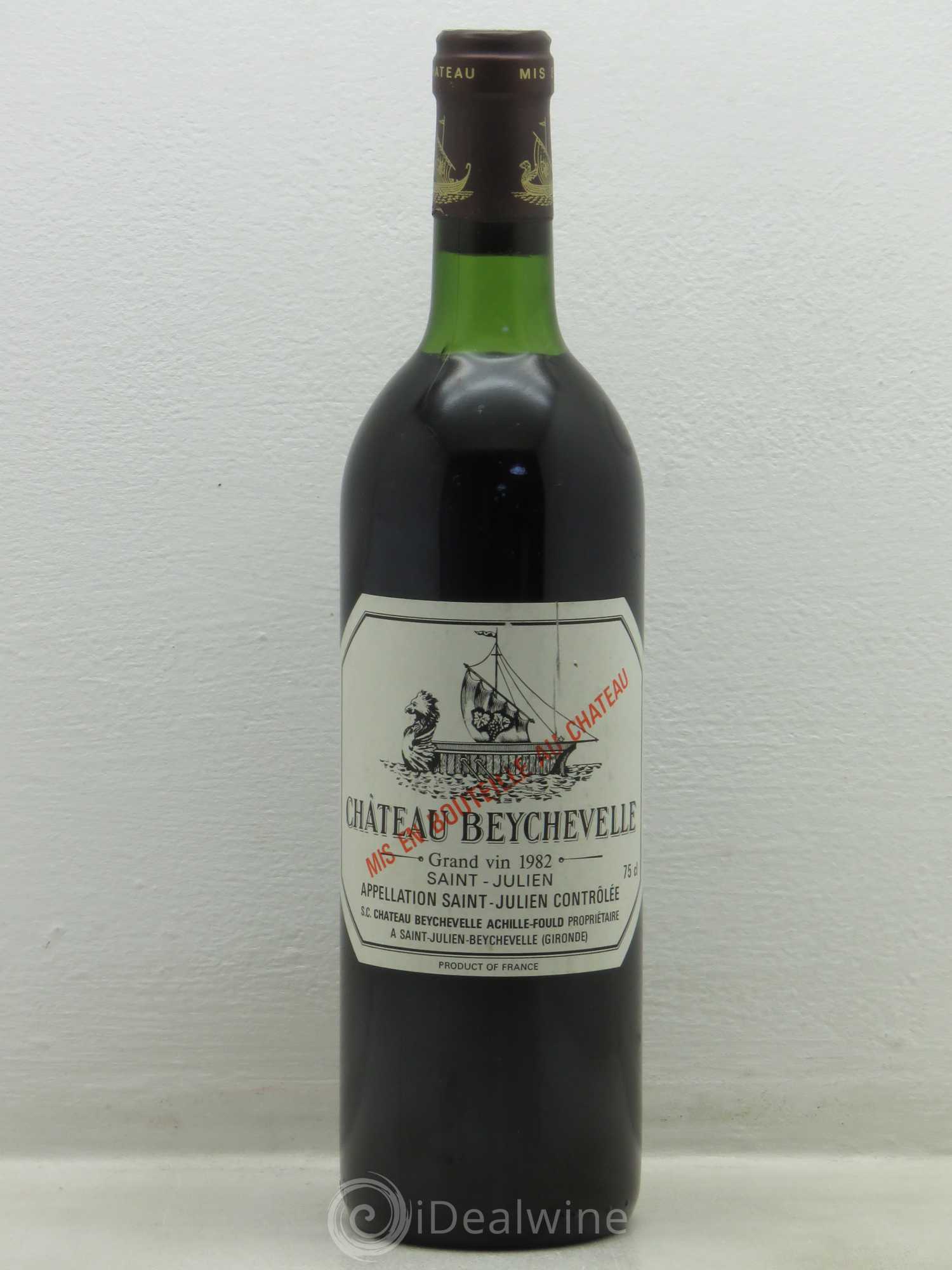Château Beychevelle 4ème Grand Cru Classé 1982 - Lot de 1 bouteille - 0
