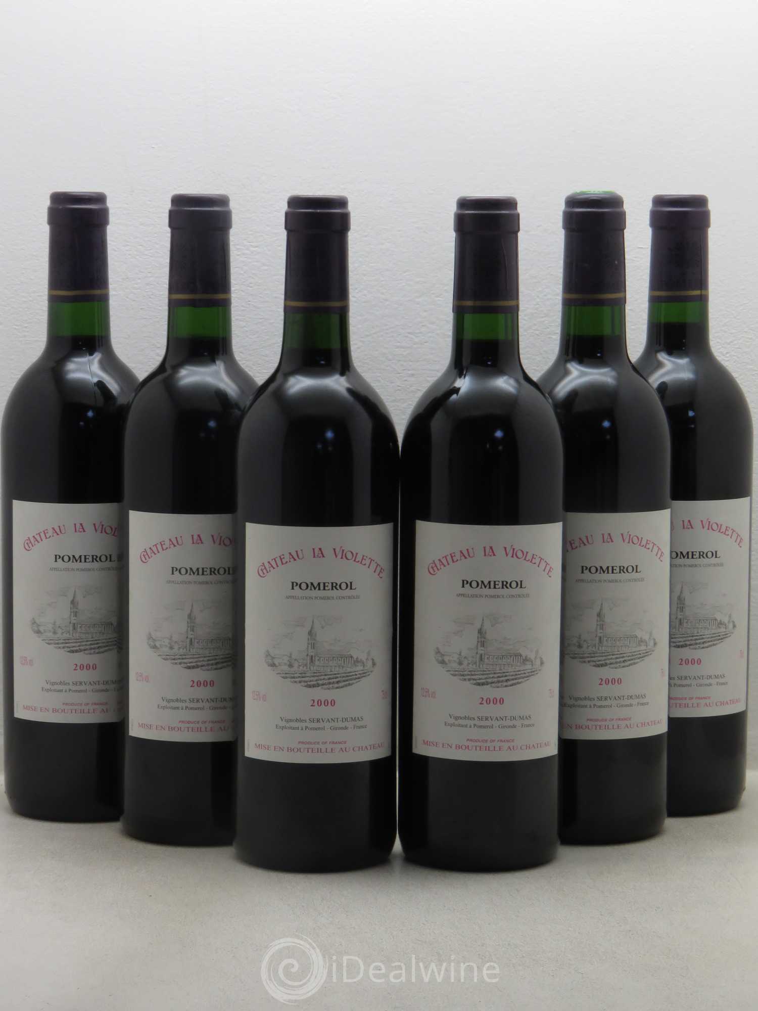 Château la Violette 2000 - Lot de 6 bouteilles - 0