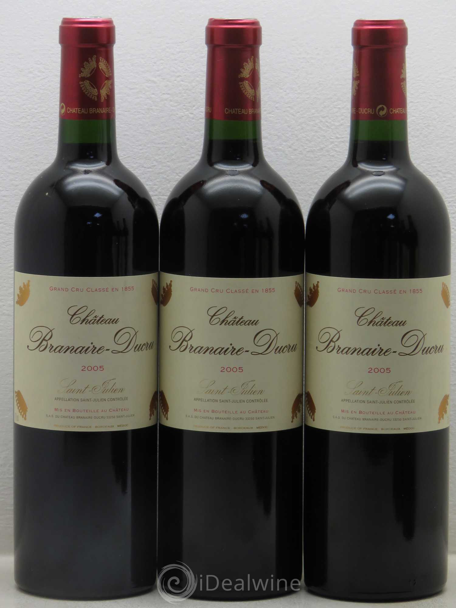 Château Branaire Ducru 4ème Grand Cru Classé 2005 - Lot de 6 bouteilles - 1