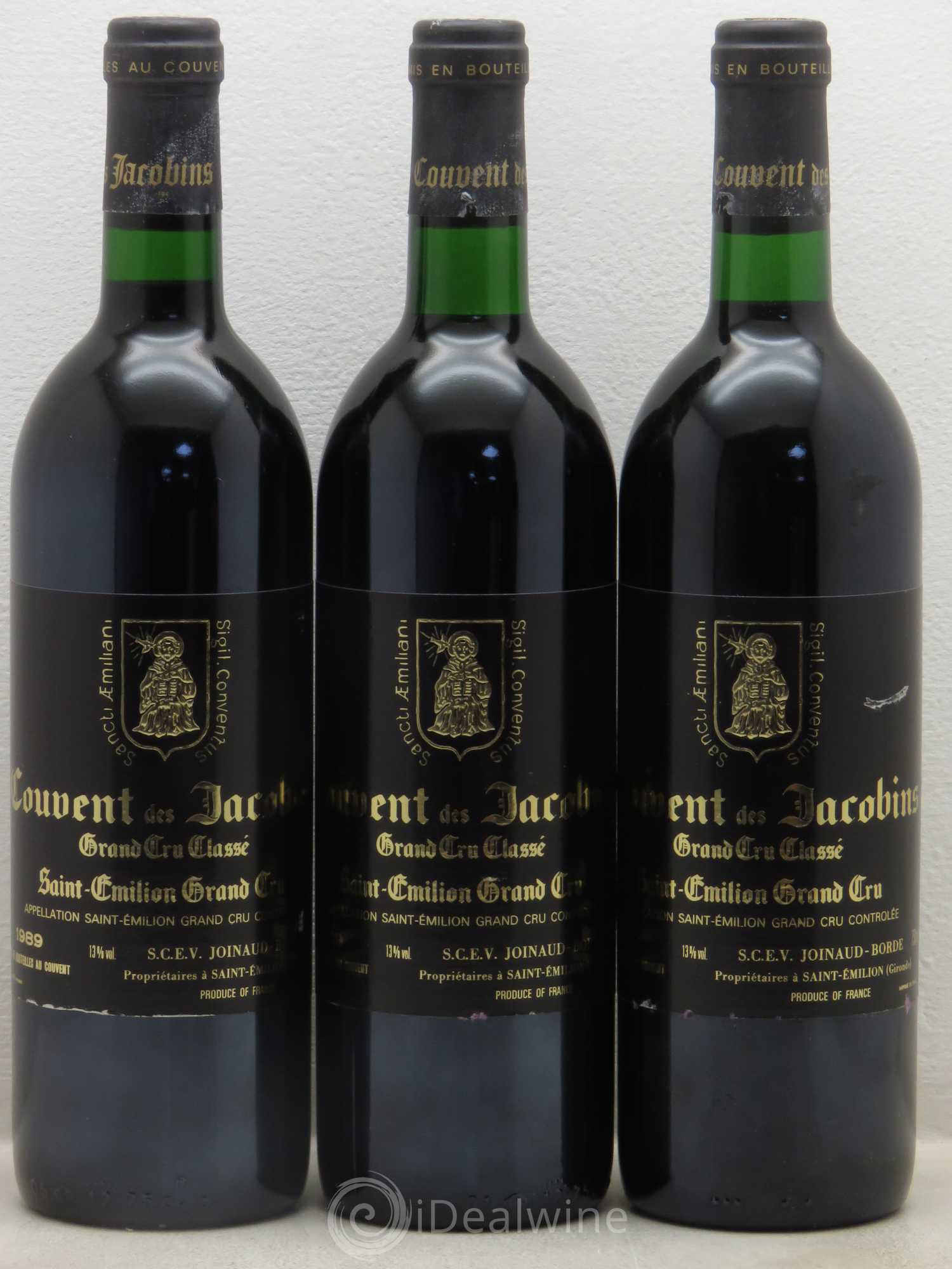 Château Couvent des Jacobins Grand Cru Classé 1989 - Lot de 12 bouteilles - 4