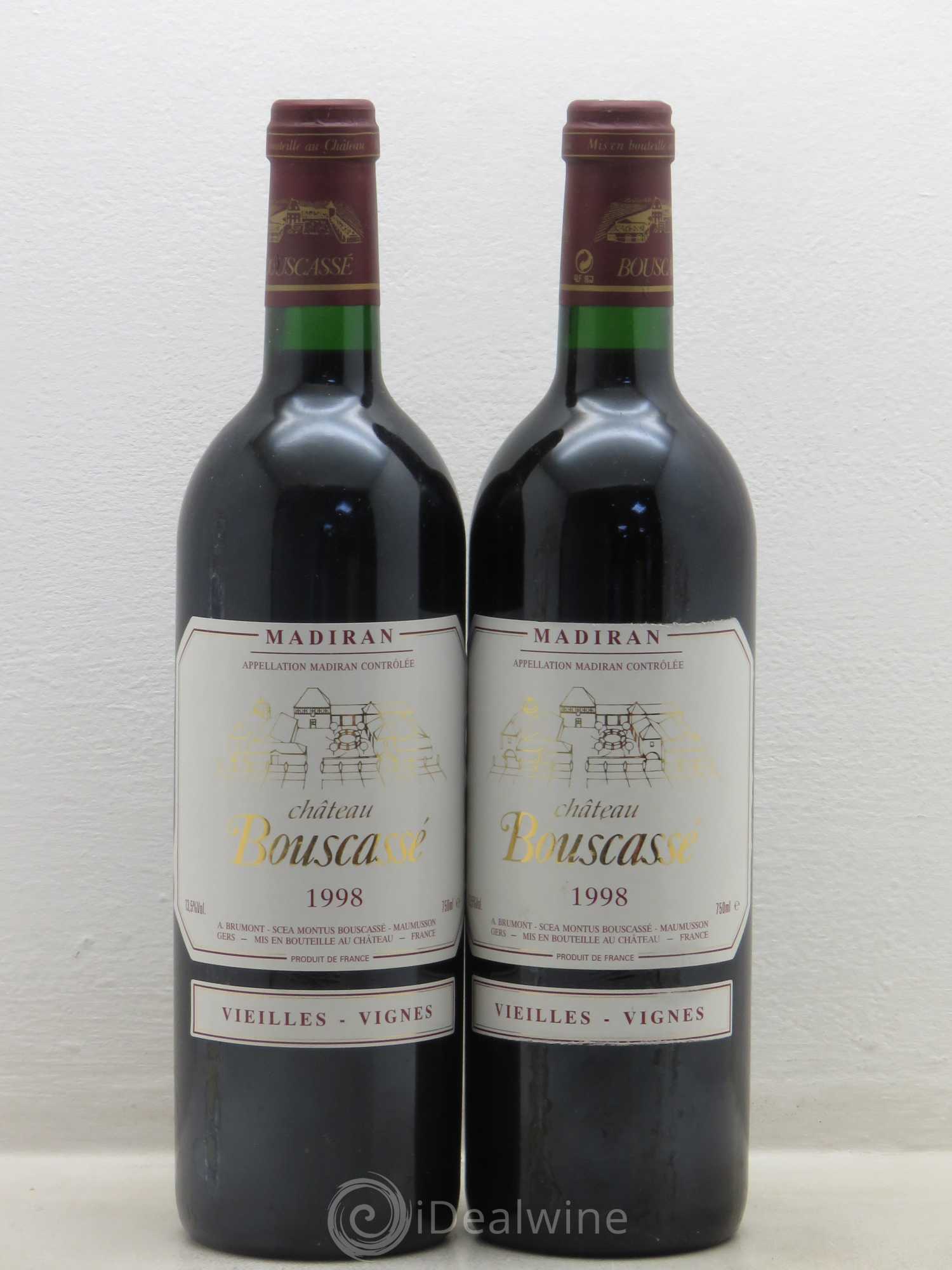 Madiran Vieilles Vignes Château Bouscassé - Alain Brumont 1998 - Lot de 5 bouteilles - 2