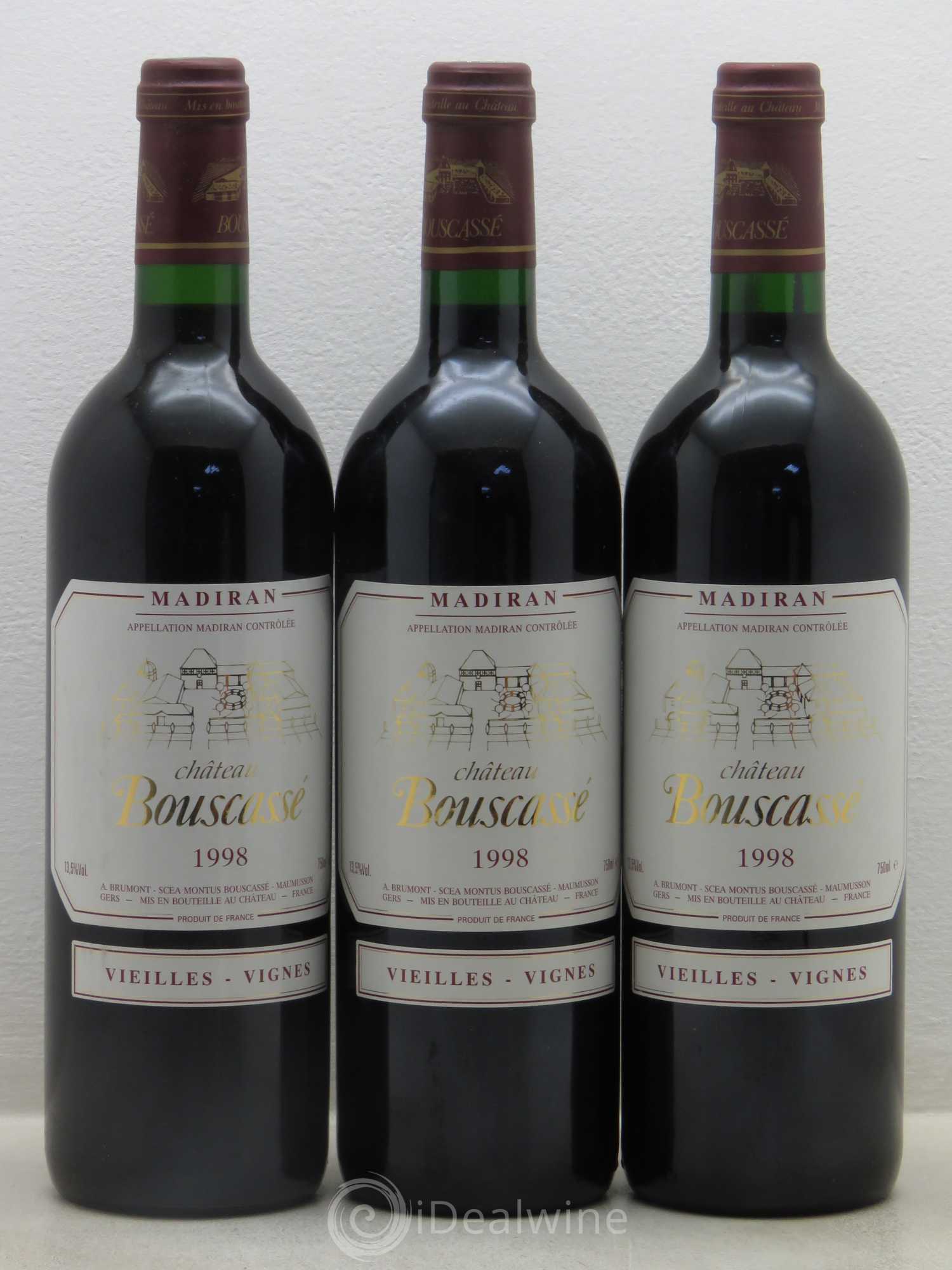 Madiran Vieilles Vignes Château Bouscassé - Alain Brumont 1998 - Lot de 6 bouteilles - 2