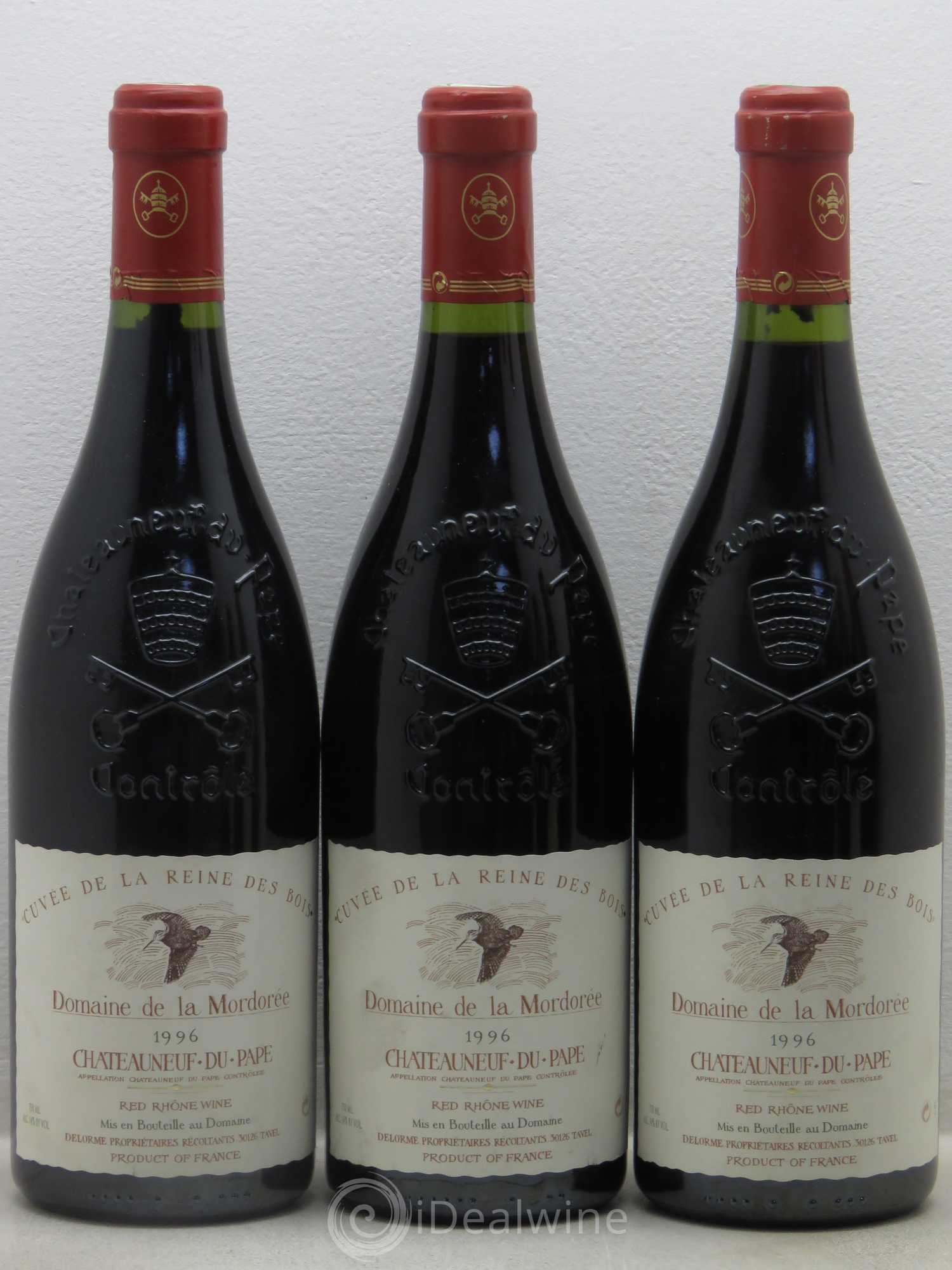 Châteauneuf-du-Pape  Cuvée de la Reine des Bois La Mordorée (Domaine de) 1996 - Lot de 6 bouteilles - 1