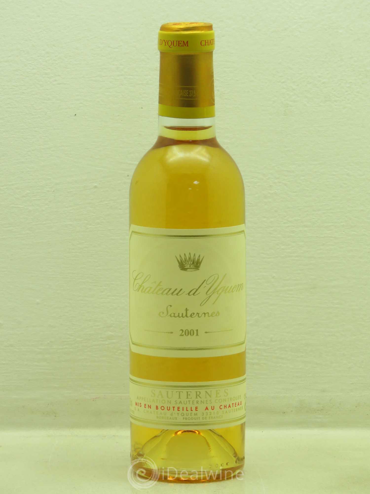 Château d' Yquem 1er Cru Classé Supérieur 2001 - Lotto di 1 mezza bottiglia - 0