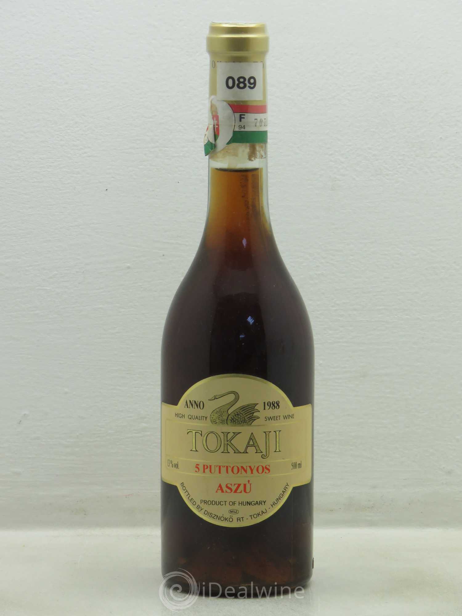 Tokaji 1988 - Posten von 1 Flasche - 0