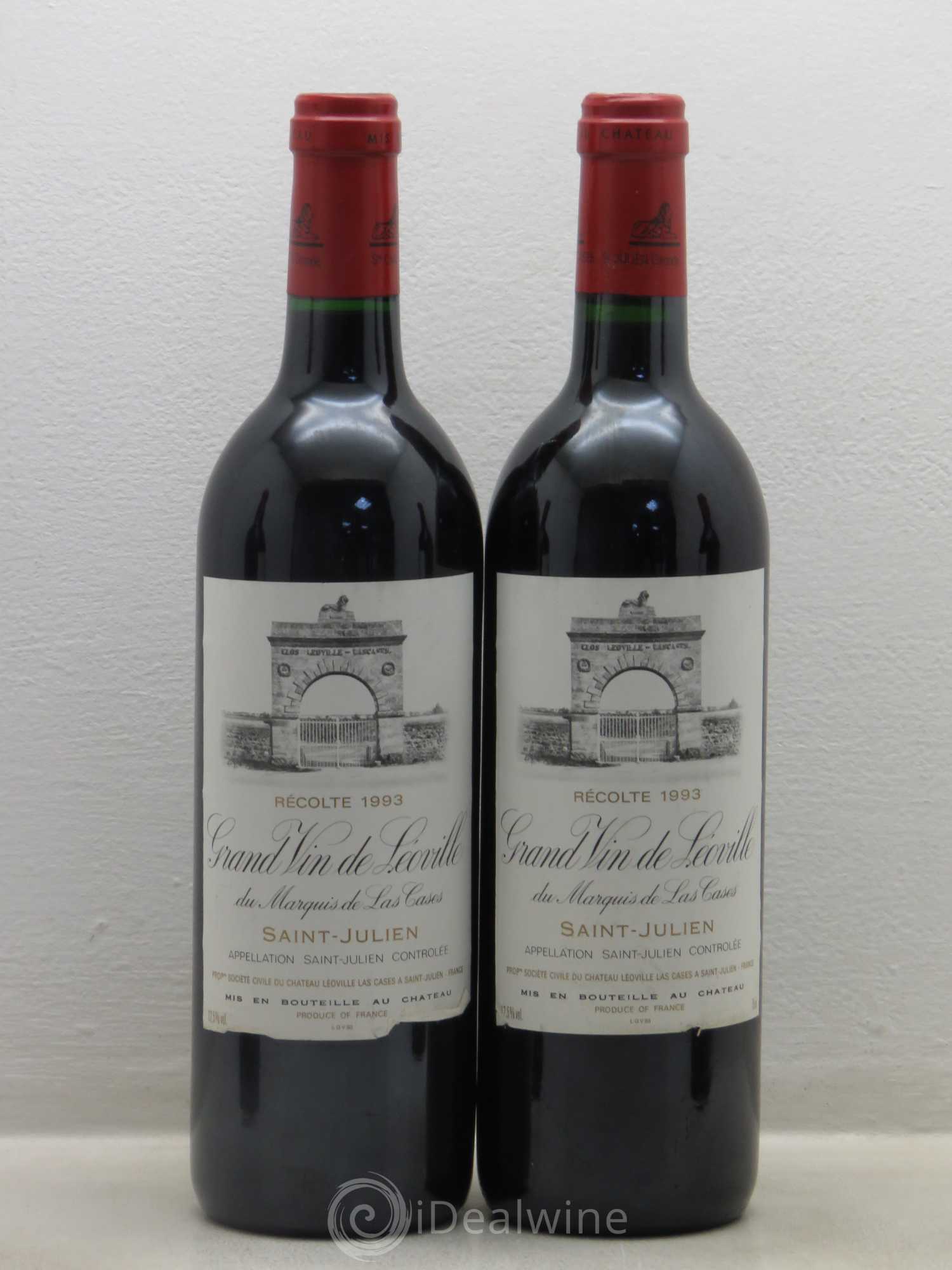 Château Léoville Las Cases 2ème Grand Cru Classé 1993 - Lotto di 4 bottiglie - 1