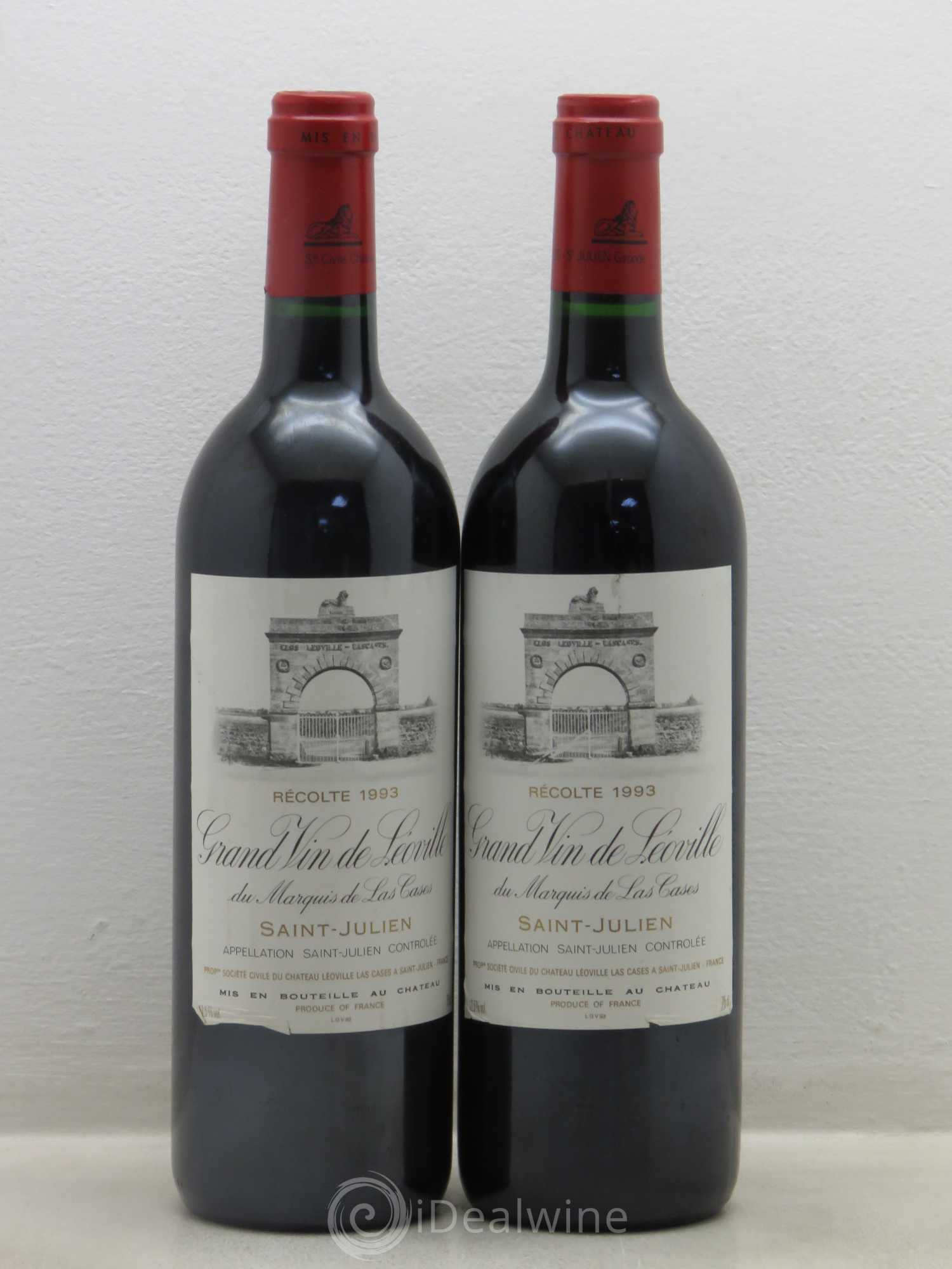 Château Léoville Las Cases 2ème Grand Cru Classé 1993 - Lotto di 4 bottiglie - 2