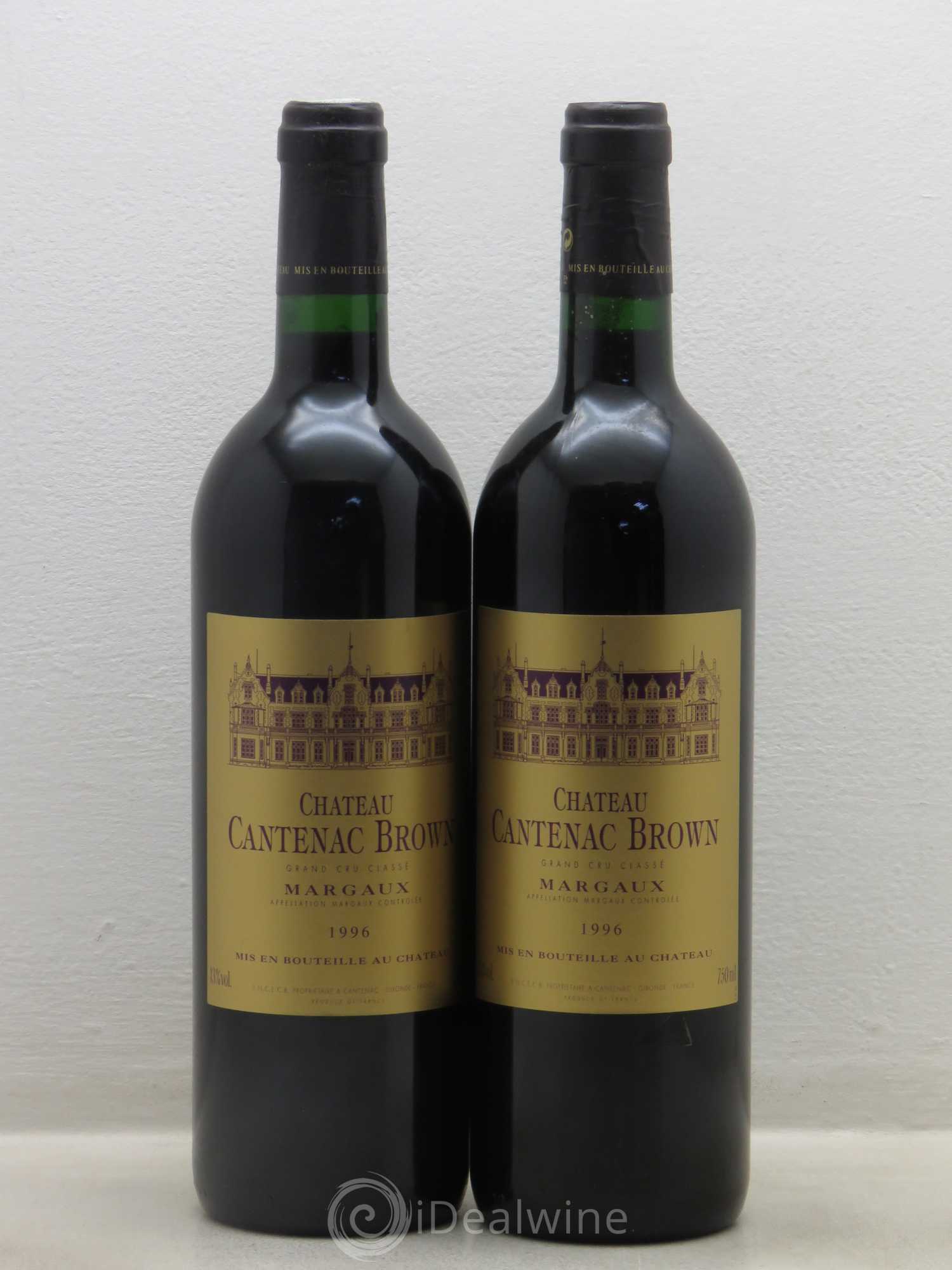 Château Cantenac Brown 3ème Grand Cru Classé 1996 - Lot de 5 bouteilles - 2