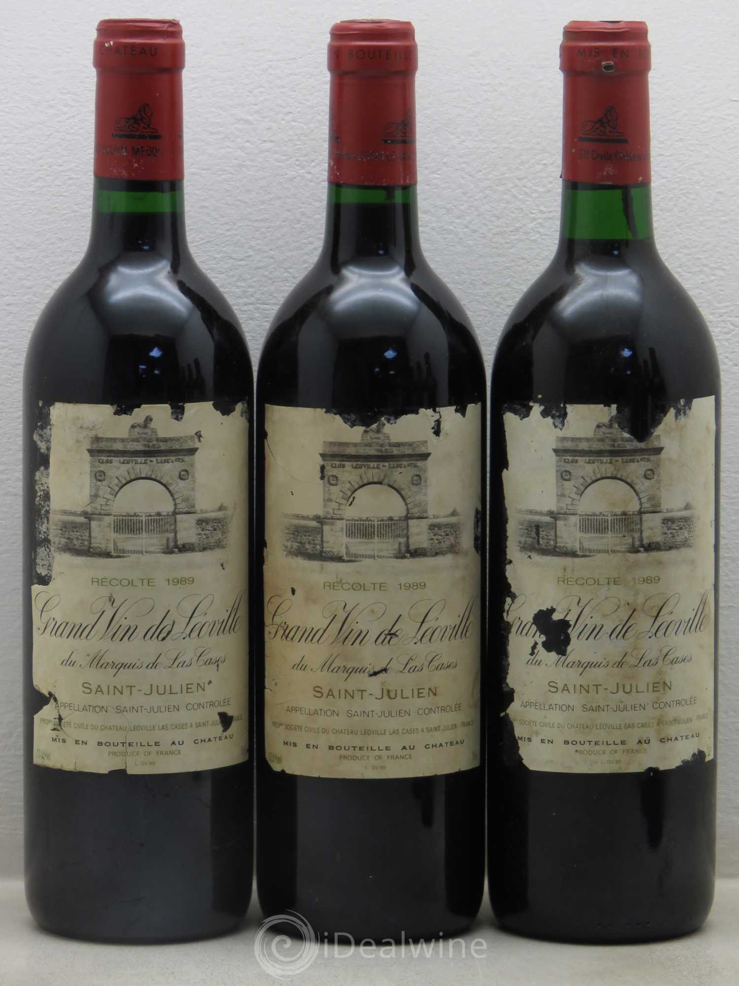 Château Léoville Las Cases 2ème Grand Cru Classé 1989 - Lot de 6 bouteilles - 1