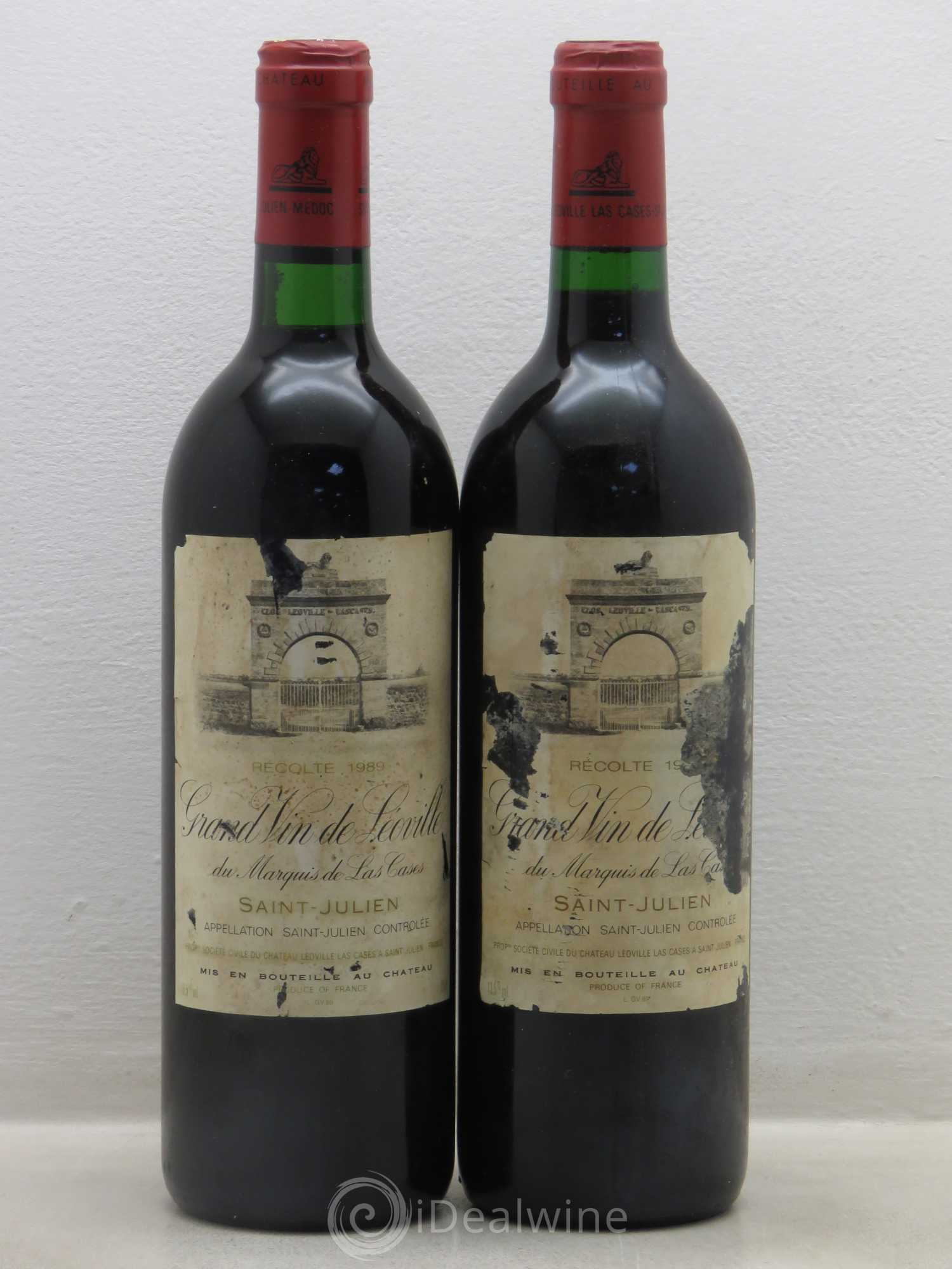 Château Léoville Las Cases 2ème Grand Cru Classé 1989 - Lot de 2 bouteilles - 0