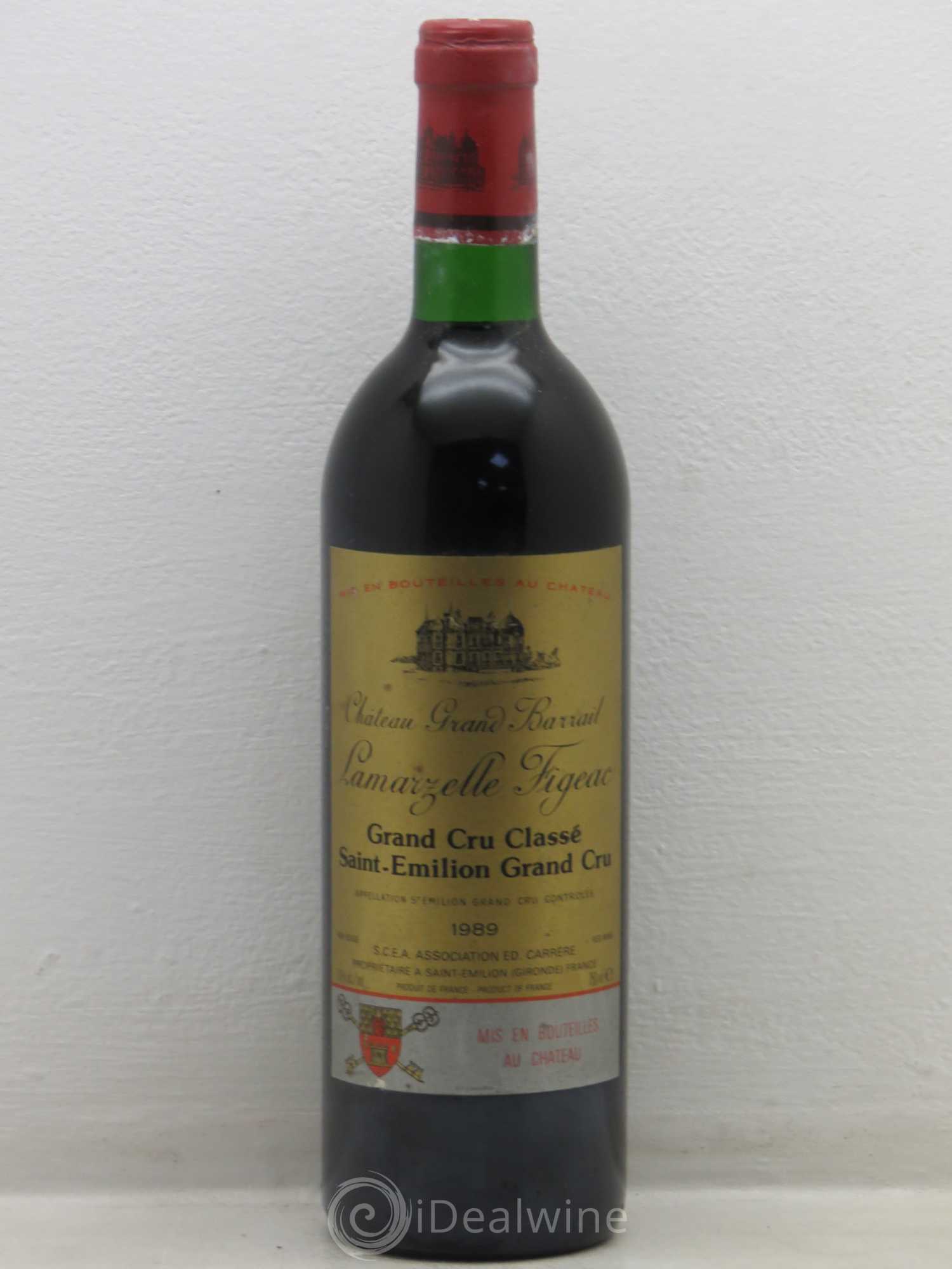 Château Grand Barrail Lamarzelle Figeac Grand Cru Classé 1989 - Lot de 1 bouteille - 0