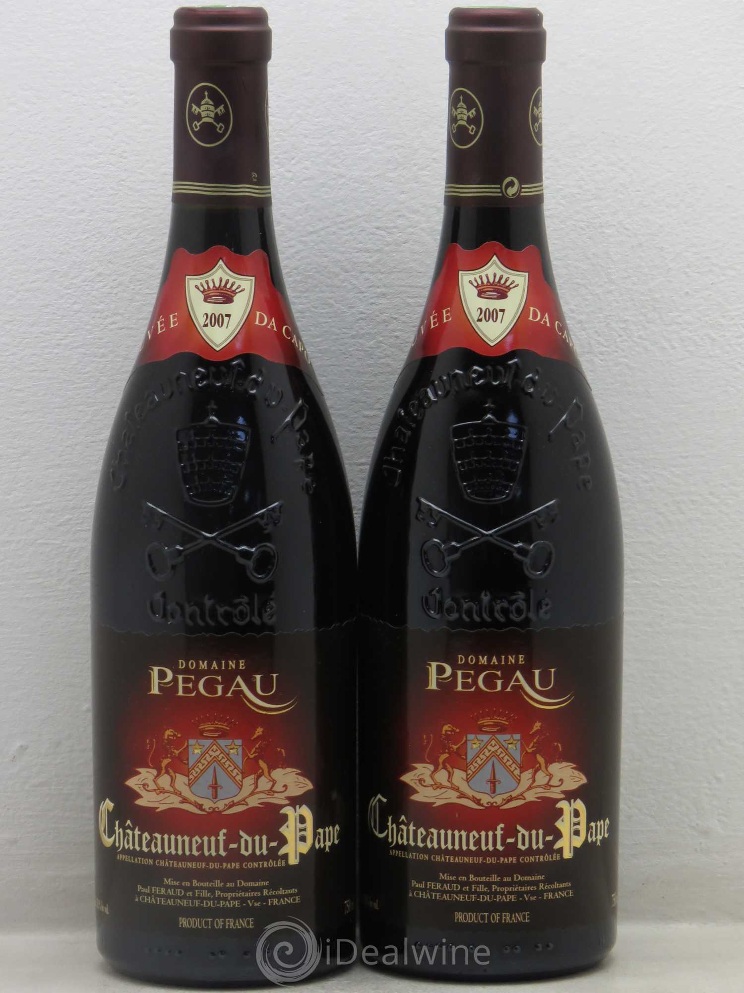 Châteauneuf-du-Pape Domaine du Pégau Cuvée Da Capo Paul et Laurence Féraud 2007 - Lot de 2 bouteilles - 0
