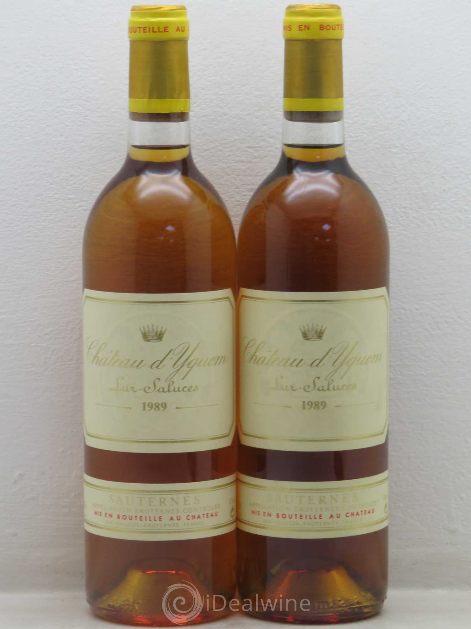 Château d' Yquem 1er Cru Classé Supérieur 1989 - Lotto di 2 bottiglie - 0
