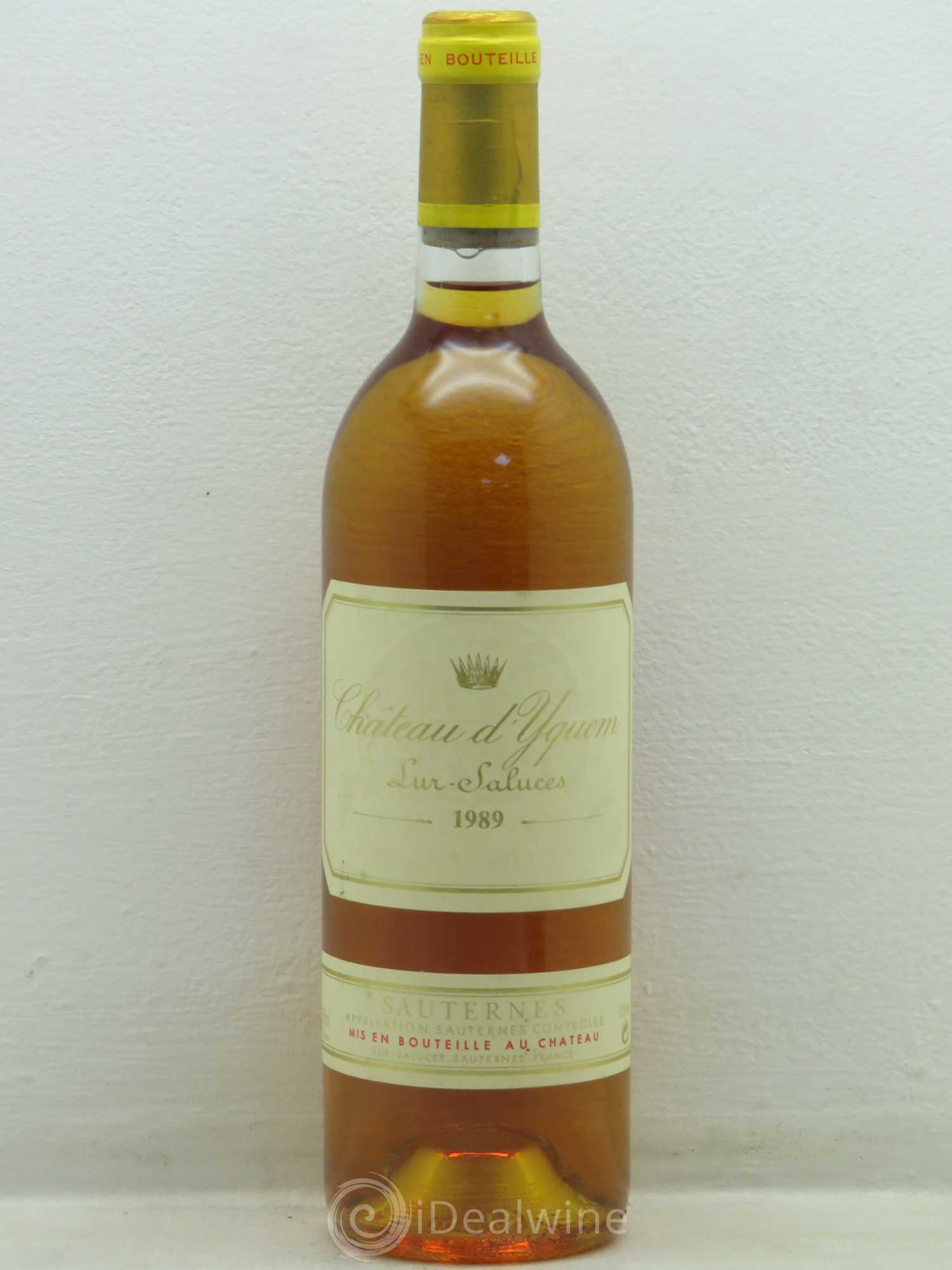 Château d' Yquem 1er Cru Classé Supérieur 1989 - Lot de 1 bouteille - 0