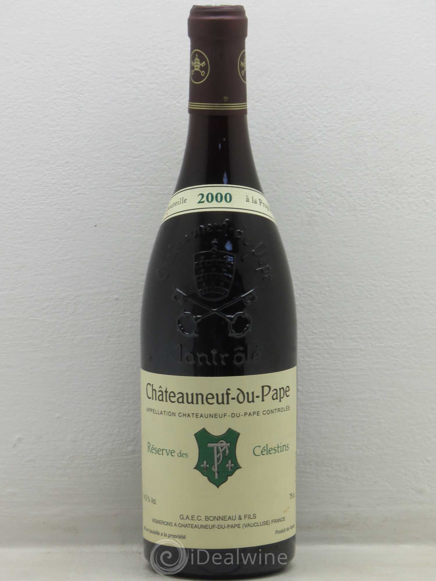 Châteauneuf-du-Pape Réserve des Célestins Henri Bonneau & Fils 2000 - Lot de 1 bouteille - 0