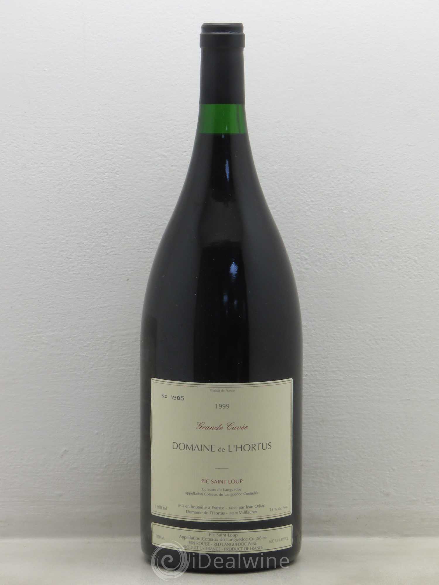 Pic Saint-Loup Domaine de L'Hortus Grande Cuvée Famille Orliac 1999 - Lot de 1 magnum - 0