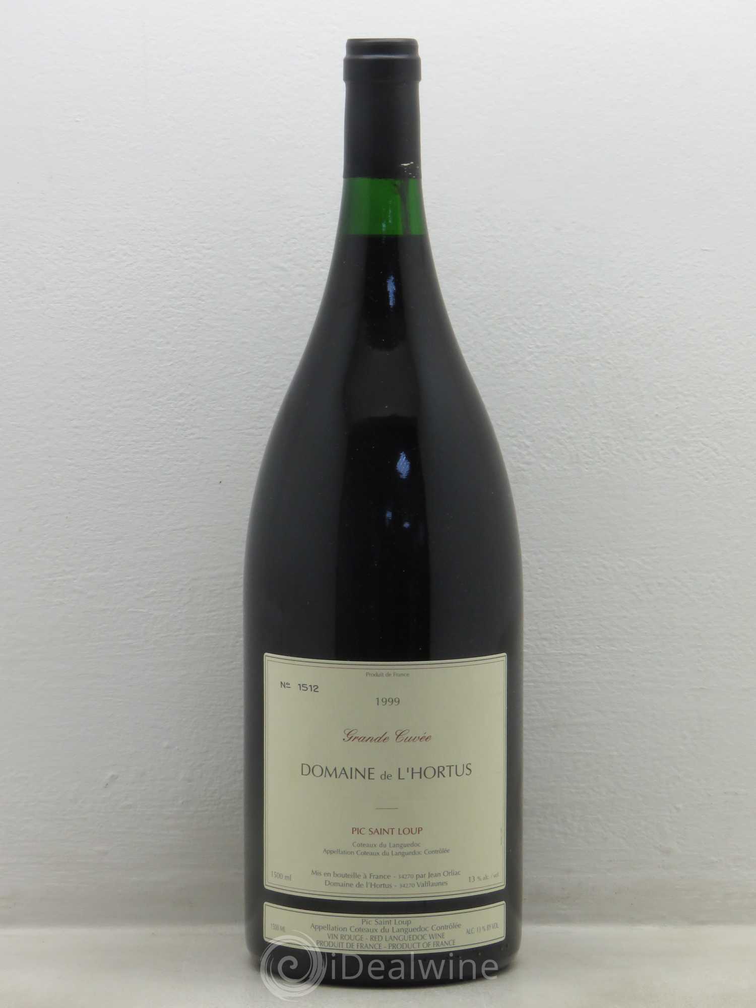 Pic Saint-Loup Domaine de L'Hortus Grande Cuvée Famille Orliac 1999 - Lot de 1 magnum - 0