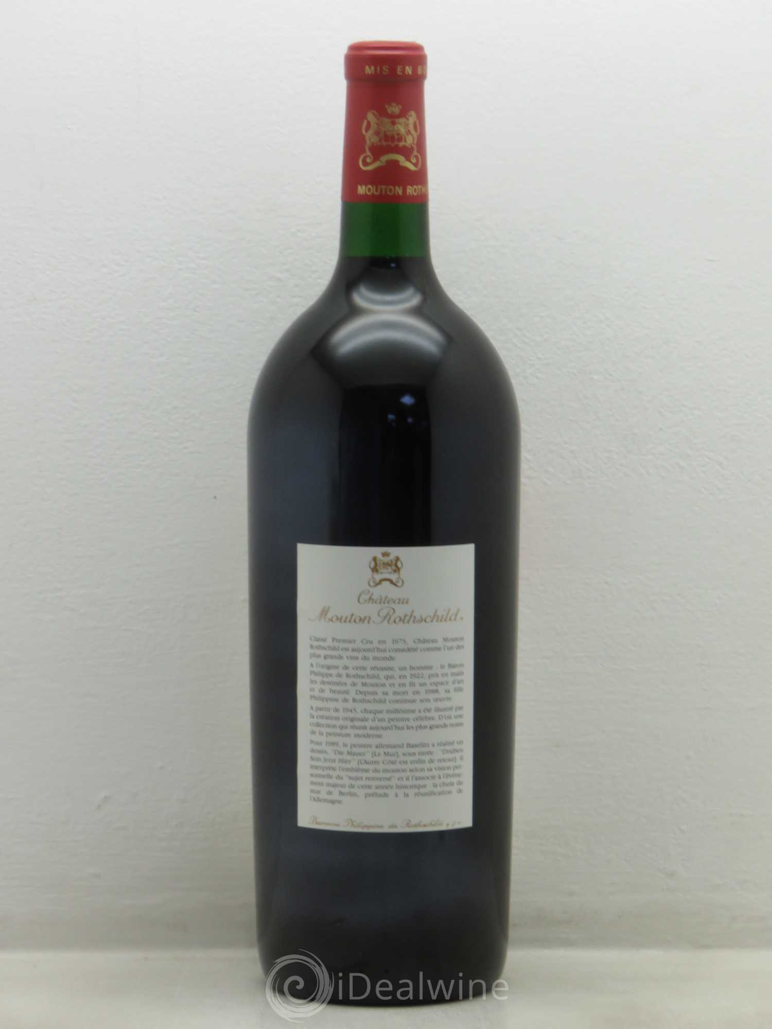 Château Mouton Rothschild 1er Grand Cru Classé 1989 - Lot de 1 magnum - 1