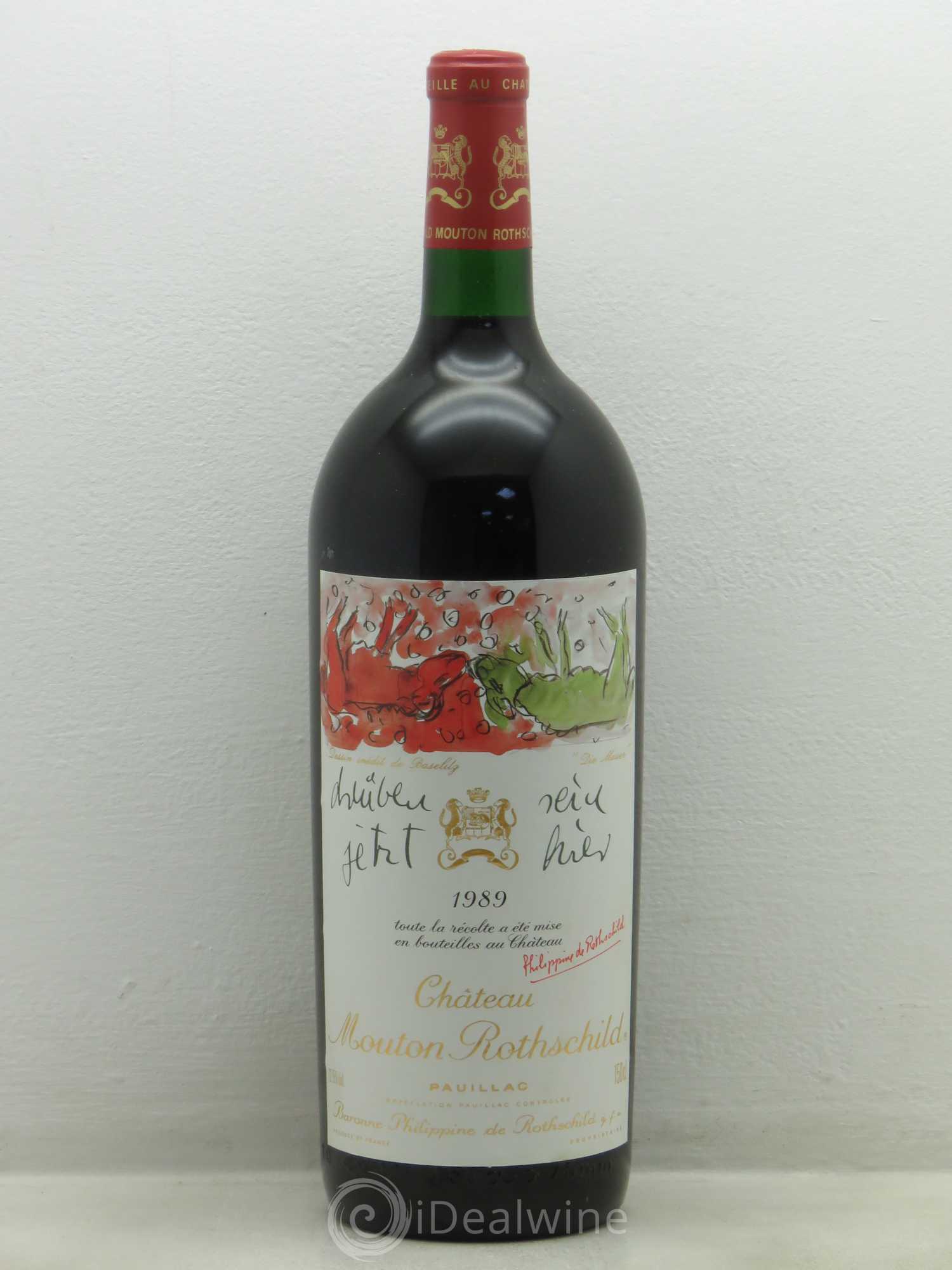 Château Mouton Rothschild 1er Grand Cru Classé 1989 - Lot de 1 magnum - 0