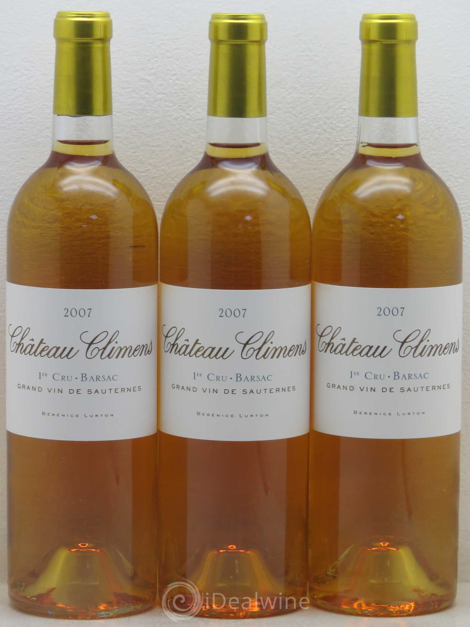 Château Climens 1er Grand Cru Classé 2007 - Lotto di 3 bottiglie - 0