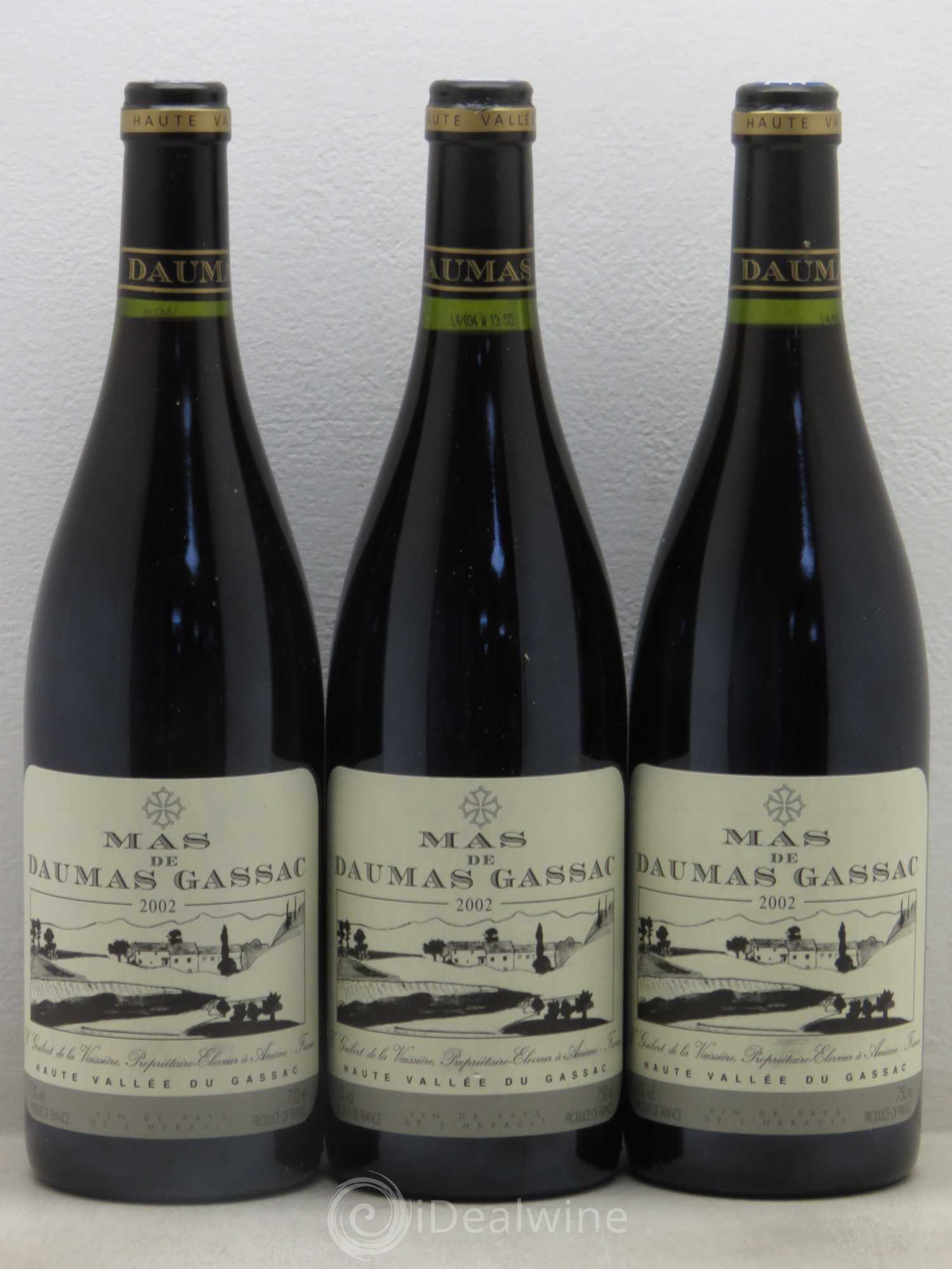 Saint-Guilhem-le-Désert - Cité d'Aniane Mas Daumas Gassac Famille Guibert de La Vaissière 2002 - Lot de 6 bouteilles - 2