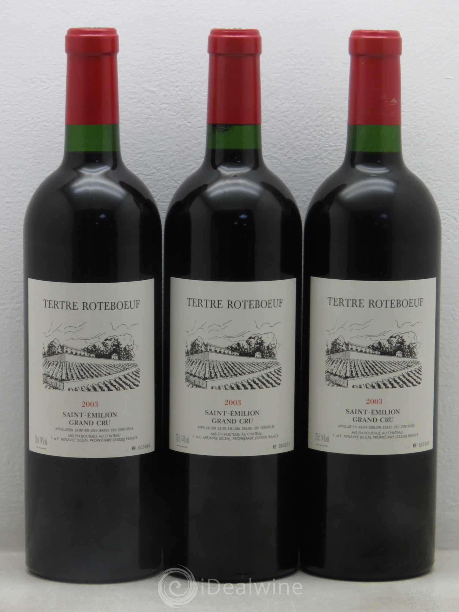 Château Tertre Roteboeuf 2003 - Lot de 6 bouteilles - 1