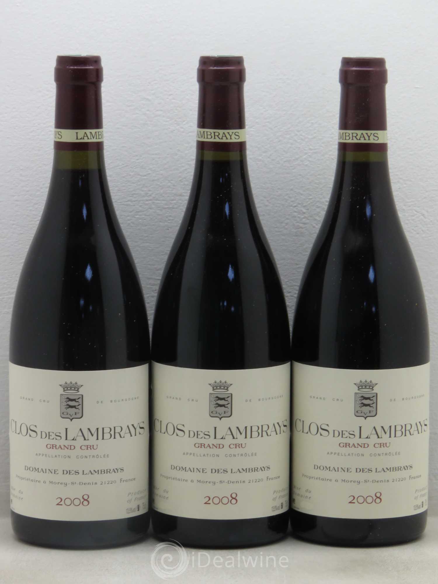 Clos des Lambrays Grand Cru Domaine des Lambrays 2008 - Lot de 6 bouteilles - 1