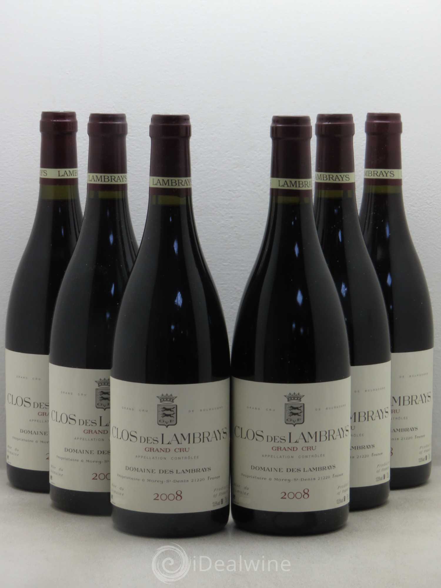 Clos des Lambrays Grand Cru Domaine des Lambrays 2008 - Lot de 6 bouteilles - 0