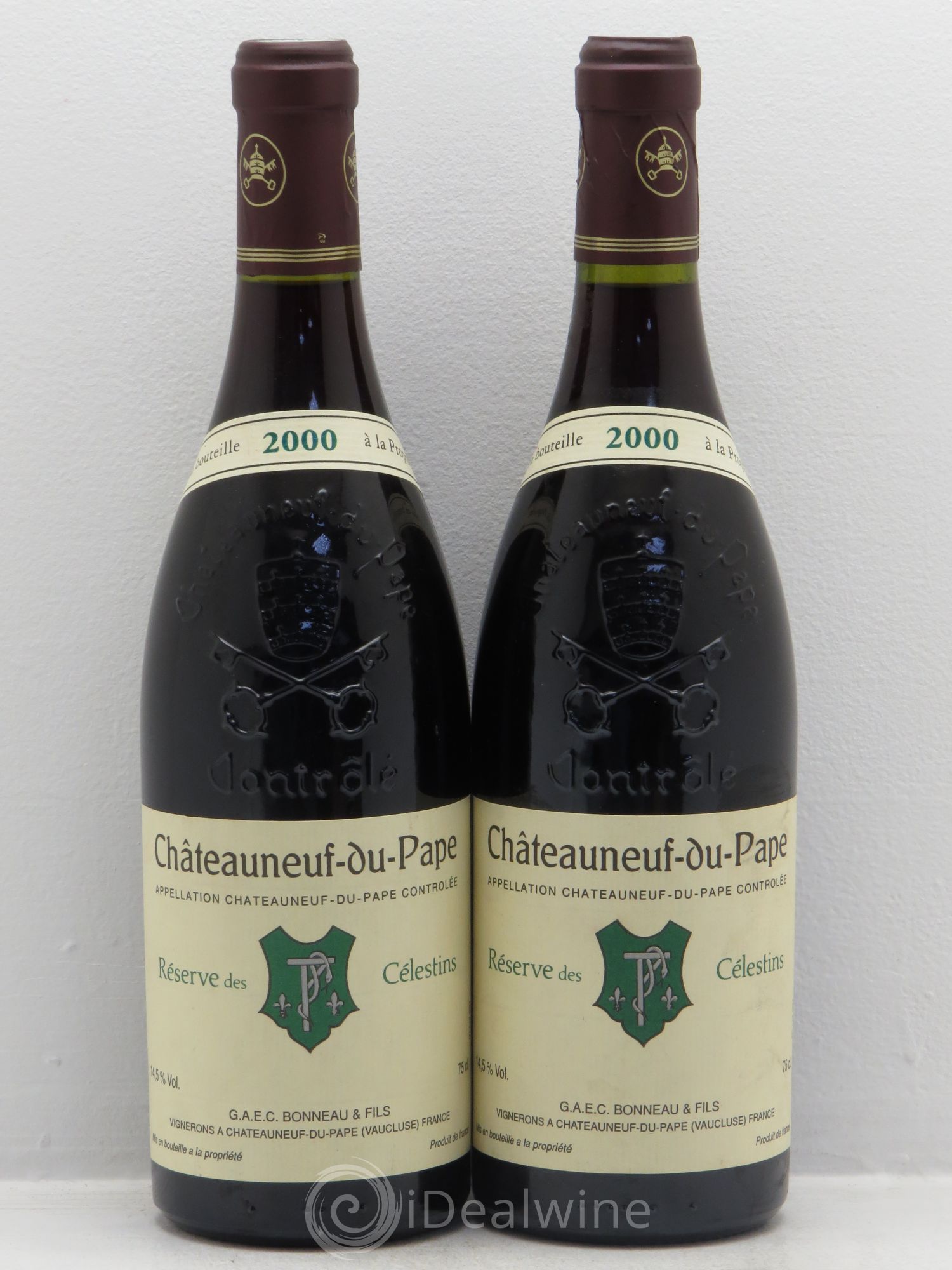 Châteauneuf-du-Pape Réserve des Célestins Henri Bonneau & Fils 2000 - Lot de 2 bouteilles - 0