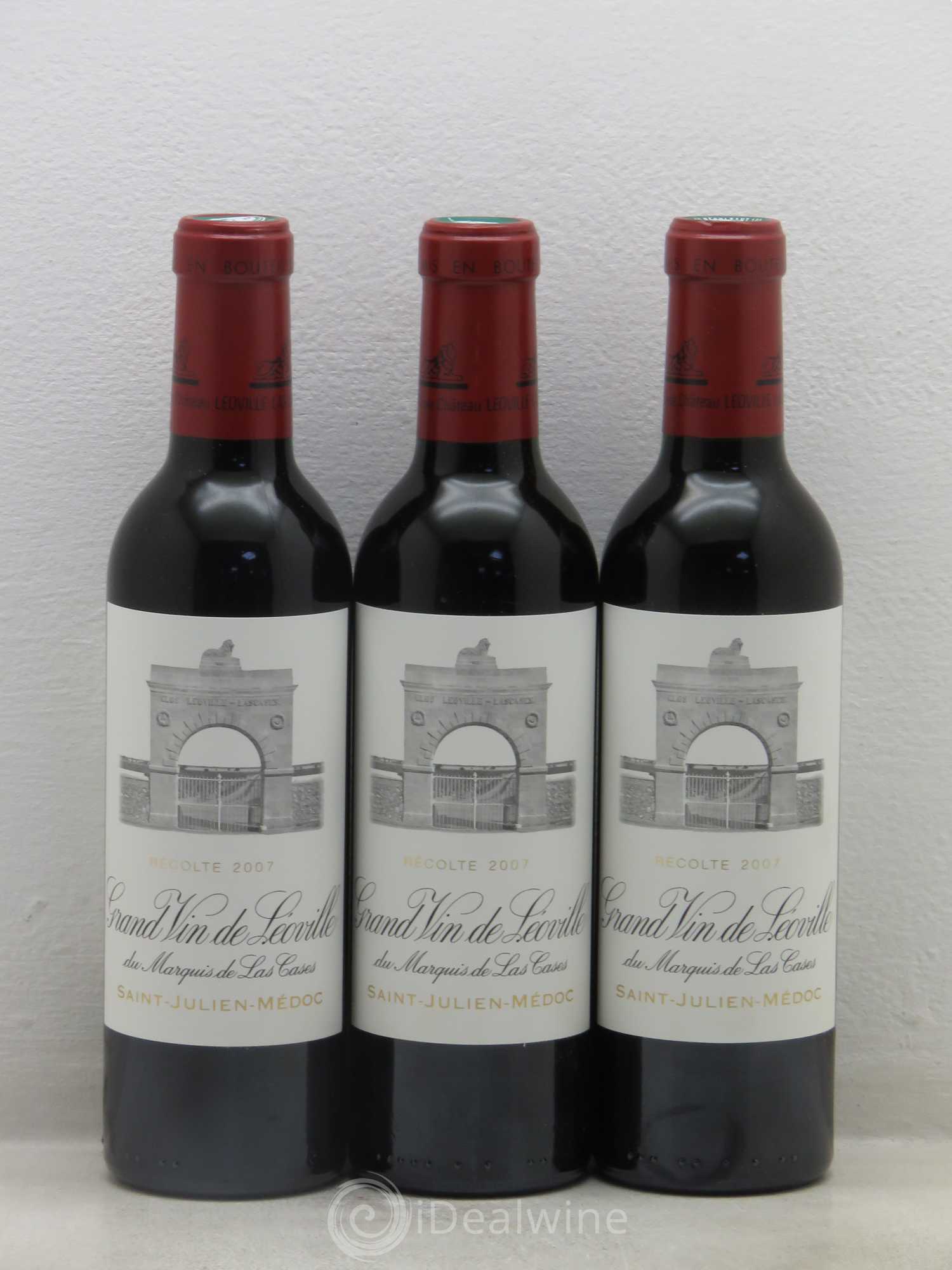 Château Léoville Las Cases 2ème Grand Cru Classé 2007 - Lot de 12 demi bouteilles - 1