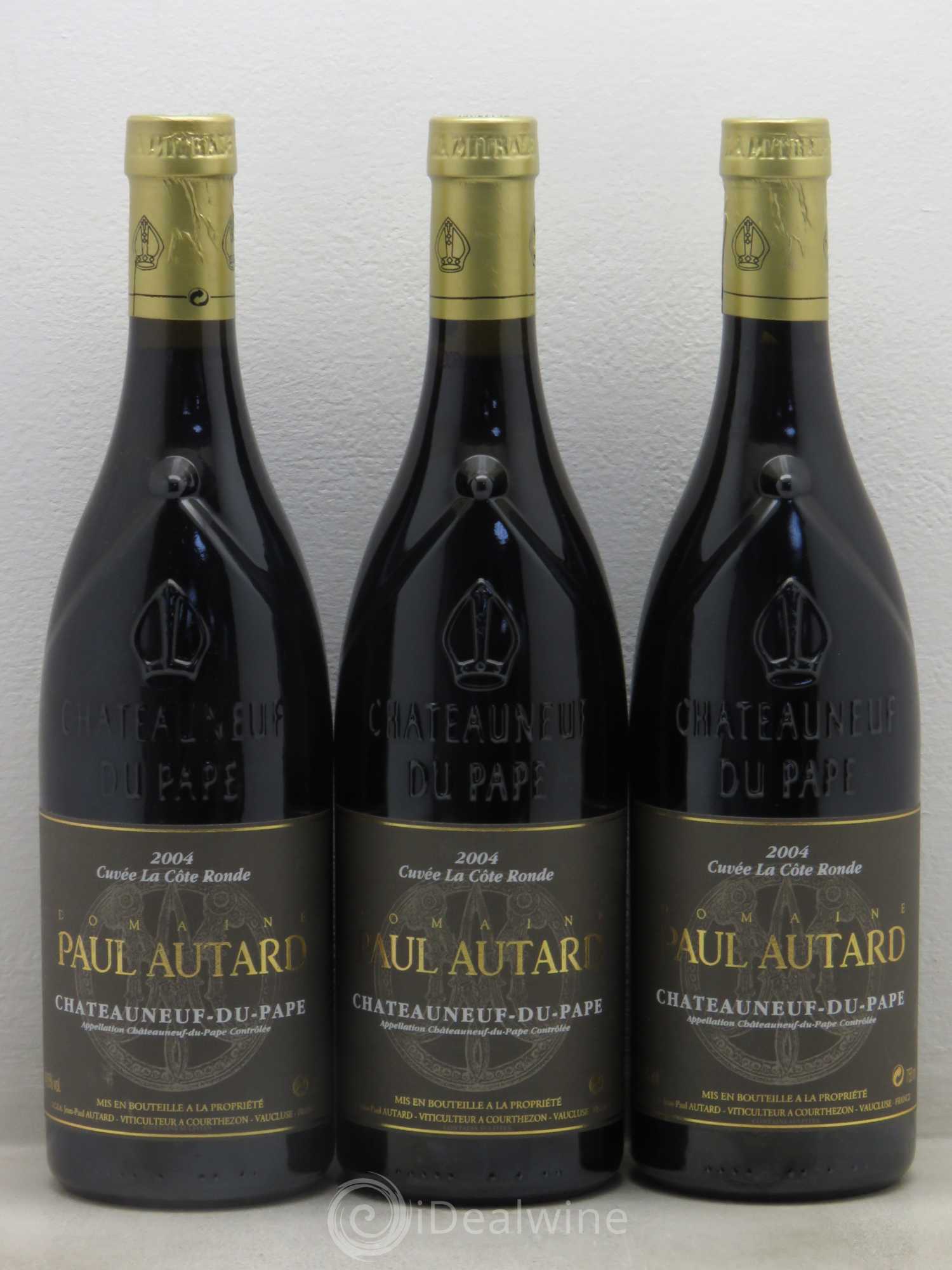 Châteauneuf-du-Pape Domaine Paul Autard La Côte Ronde Jean-Paul Autard 2004 - Lot de 6 bouteilles - 1