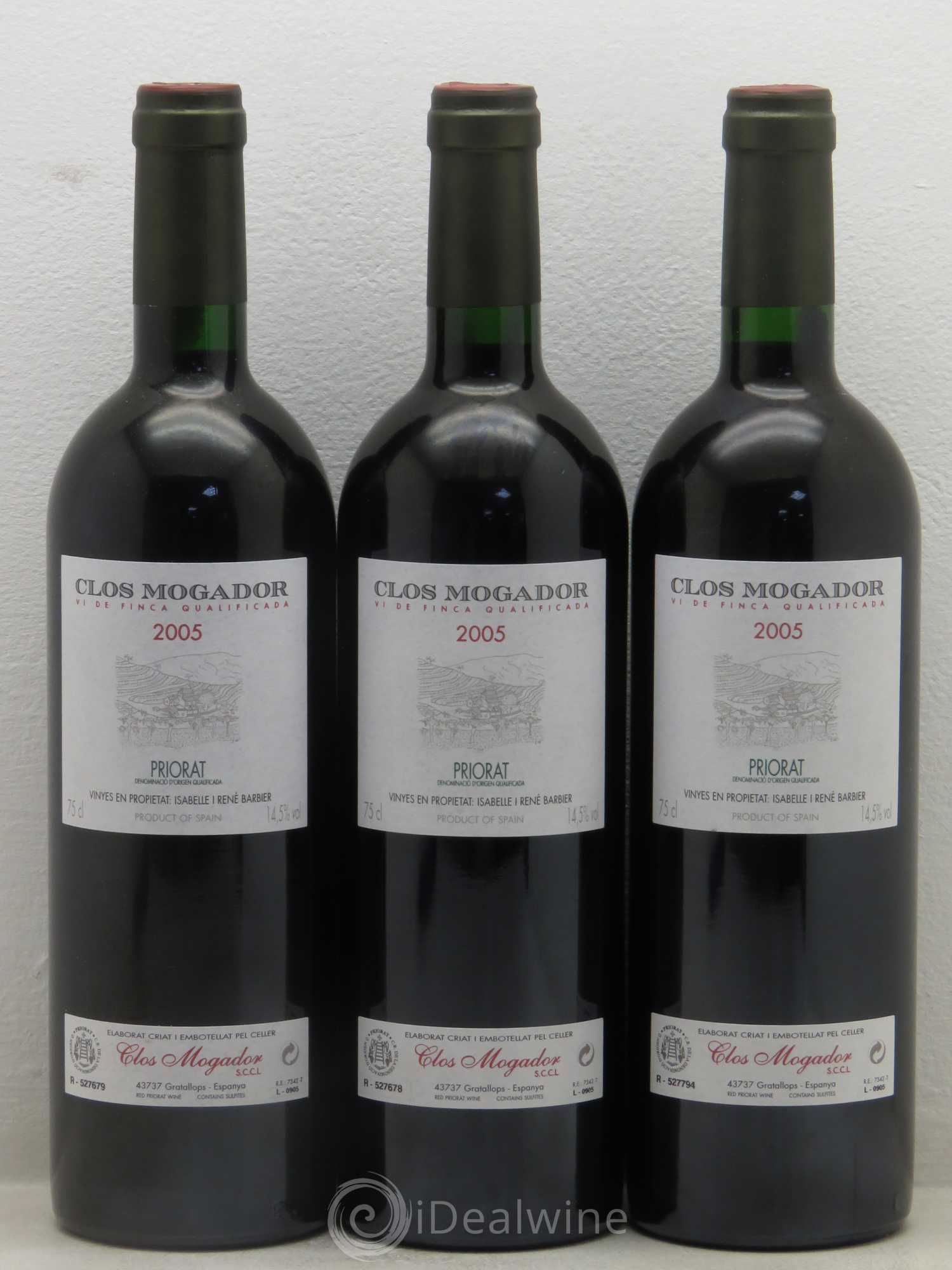 Priorat Clos Mogador DOCA René Barbier 2005 - Lot de 6 bouteilles - 1