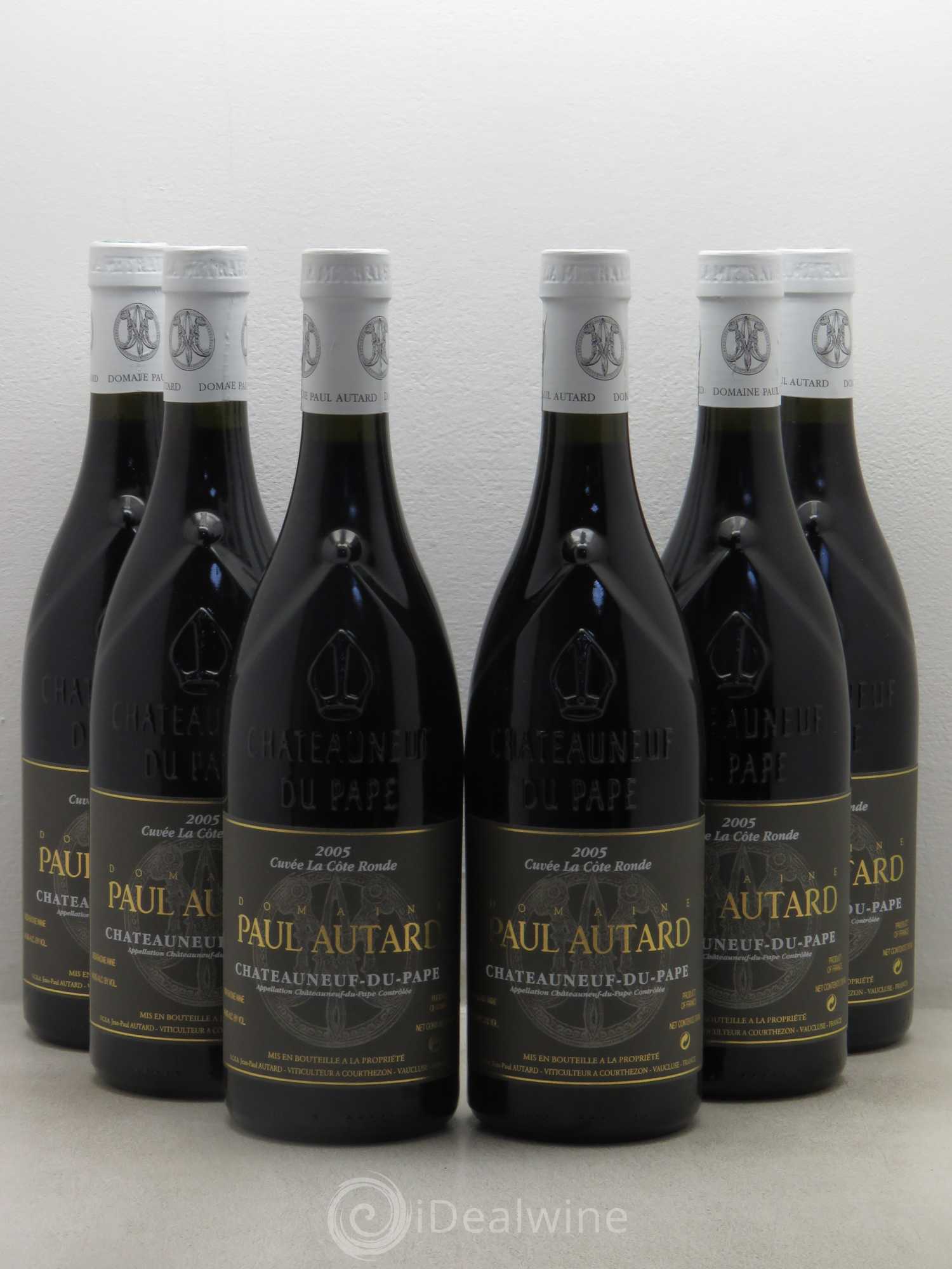 Châteauneuf-du-Pape Domaine Paul Autard La Côte Ronde Jean-Paul Autard 2005 - Lot de 6 bouteilles - 0