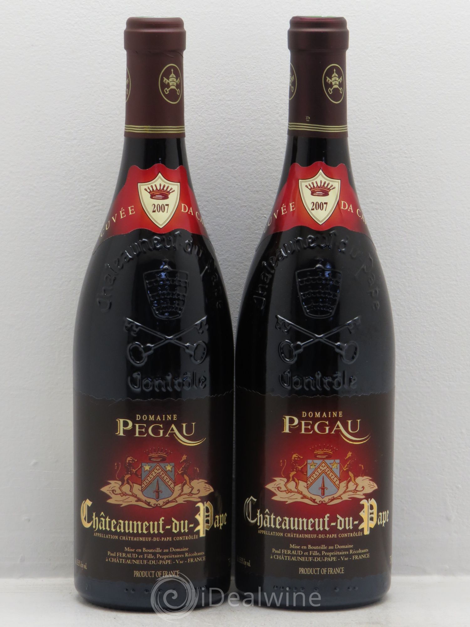 Châteauneuf-du-Pape Domaine du Pégau Cuvée Da Capo Paul et Laurence Féraud 2007 - Lot de 2 bouteilles - 0