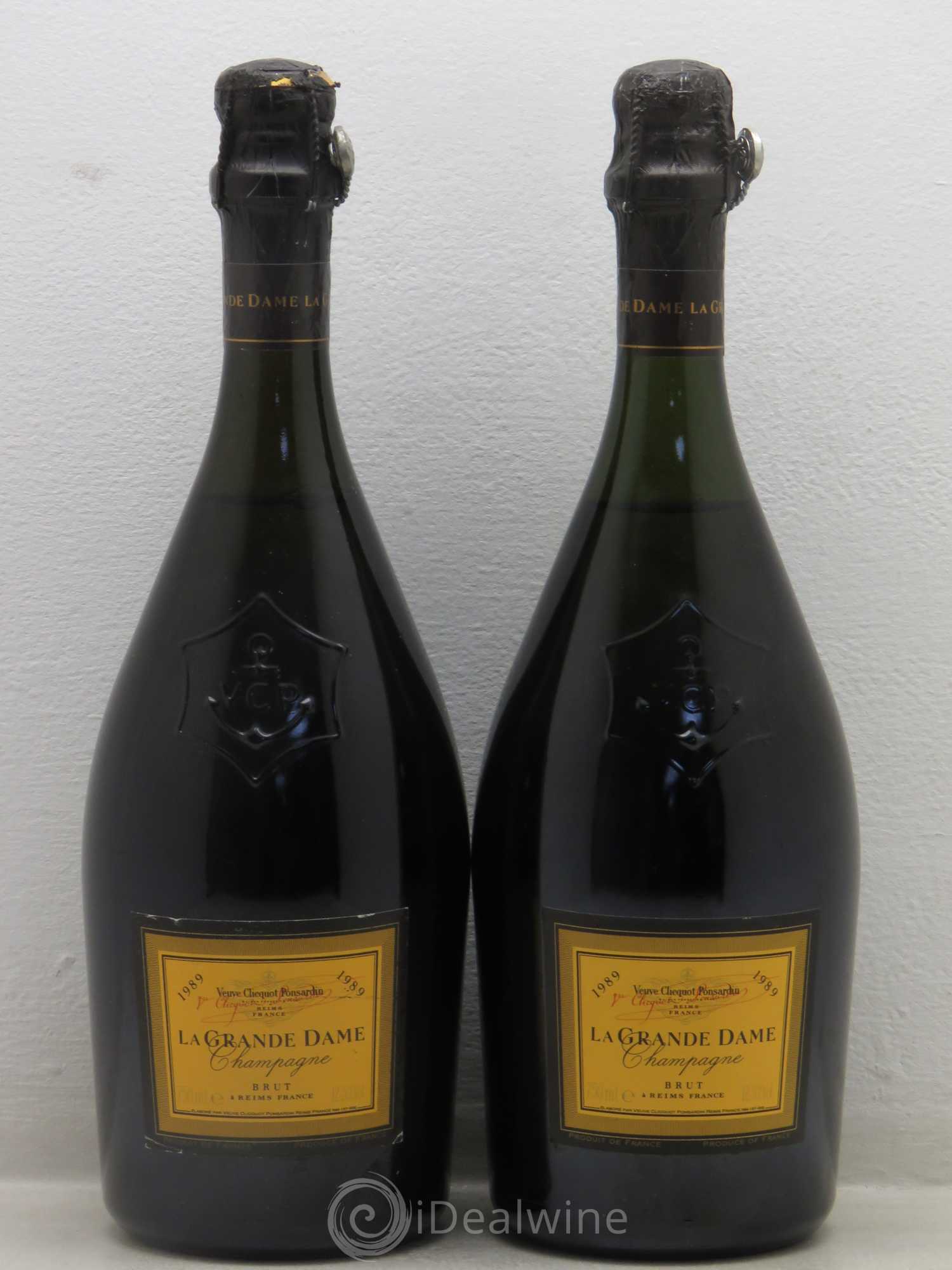 La Grande Dame Veuve Clicquot 1989 - Lot de 2 bouteilles - 0
