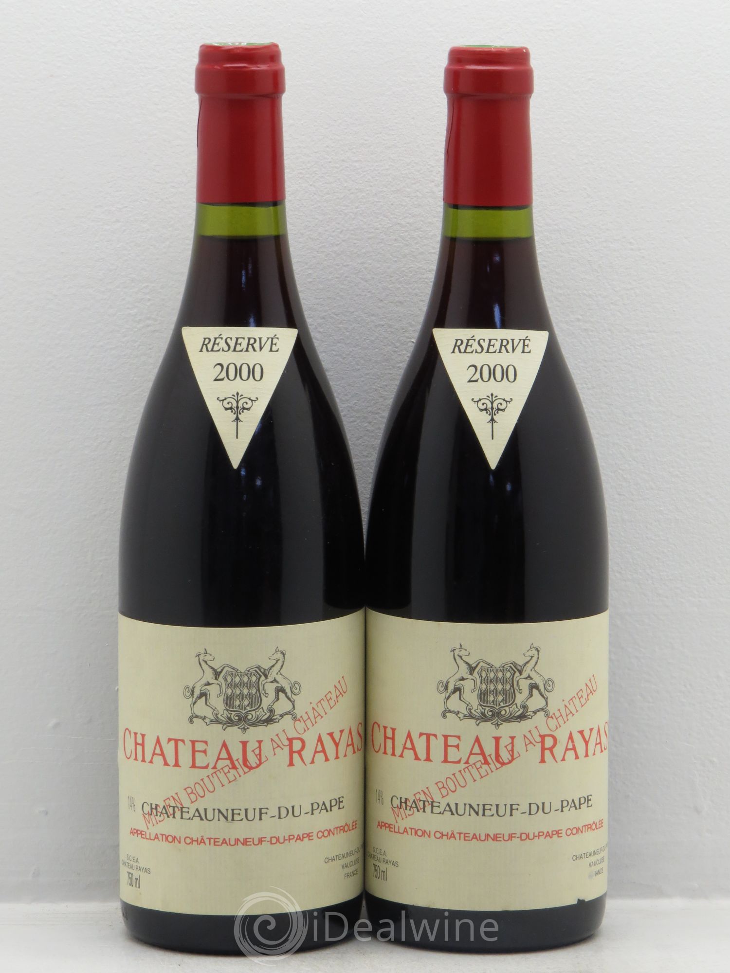 Châteauneuf-du-Pape Château Rayas Emmanuel Reynaud 2000 - Lot de 2 bouteilles - 0