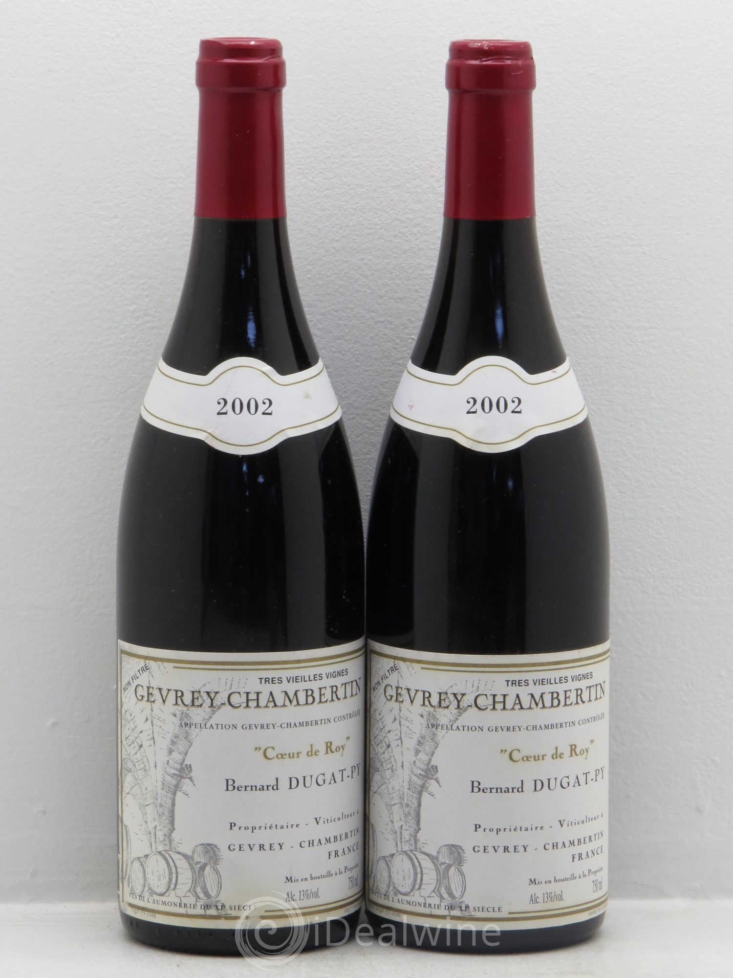 Gevrey-Chambertin Coeur de Roy Très Vieilles Vignes Dugat-Py 2002 - Lot de 2 bouteilles - 0