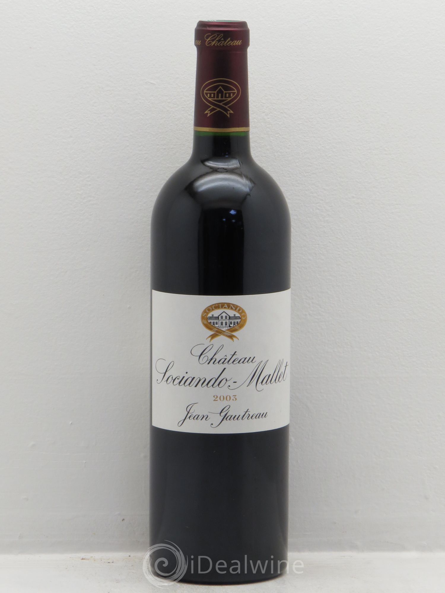 Château Sociando Mallet 2003 - Lot de 1 bouteille - 0