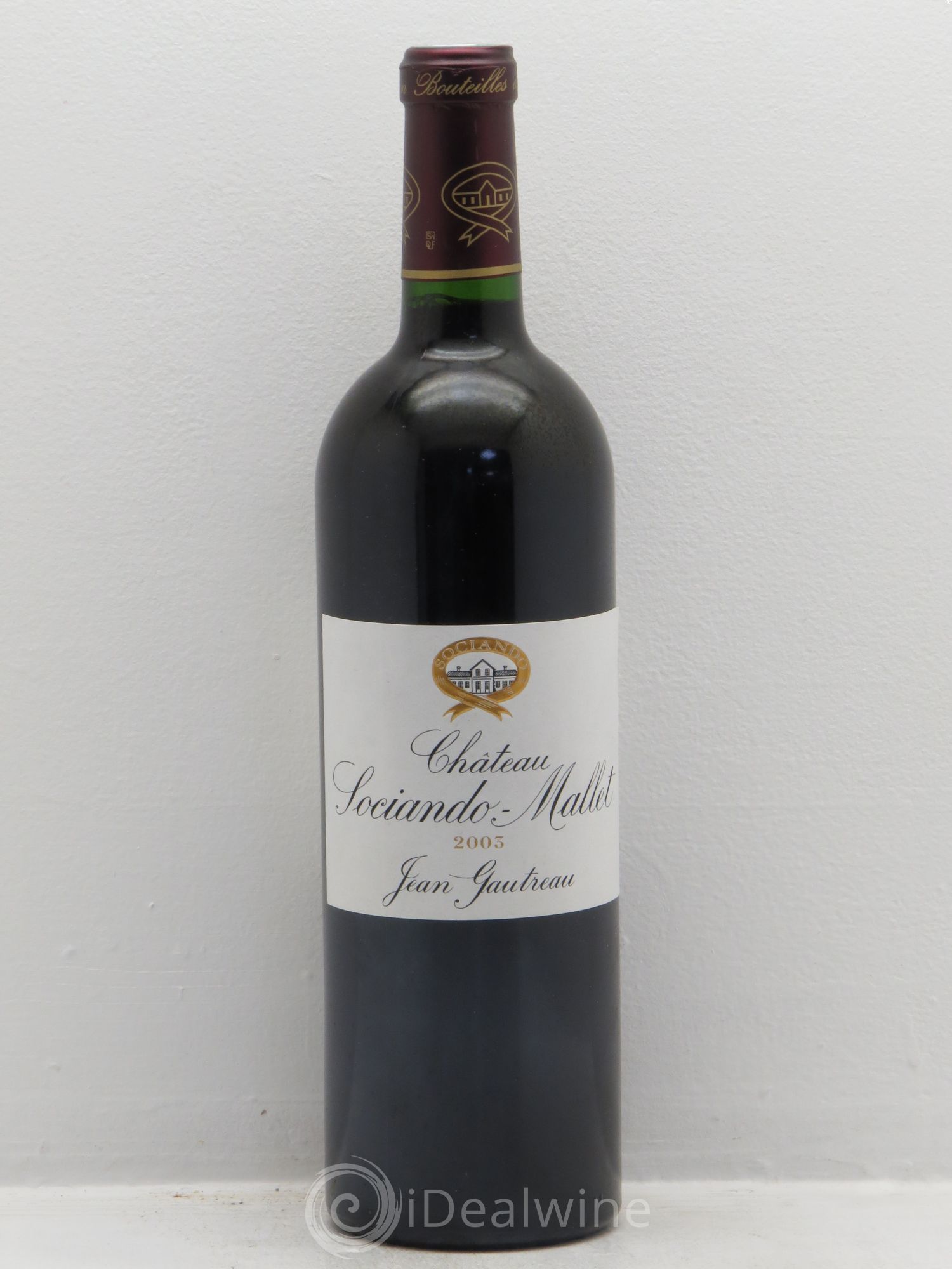 Château Sociando Mallet 2003 - Lot de 6 bouteilles - 0