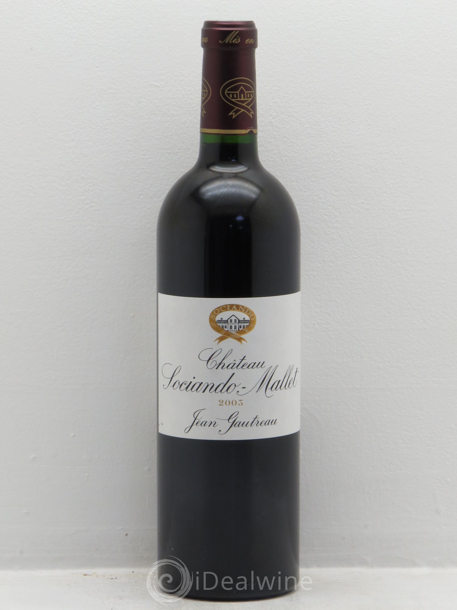 Château Sociando Mallet 2003 - Lot de 1 bouteille - 0