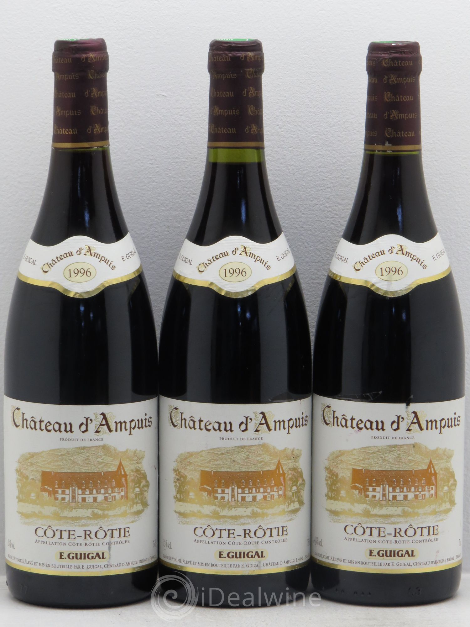Côte-Rôtie Château d'Ampuis Guigal 1996 - Lot de 3 bouteilles - 0